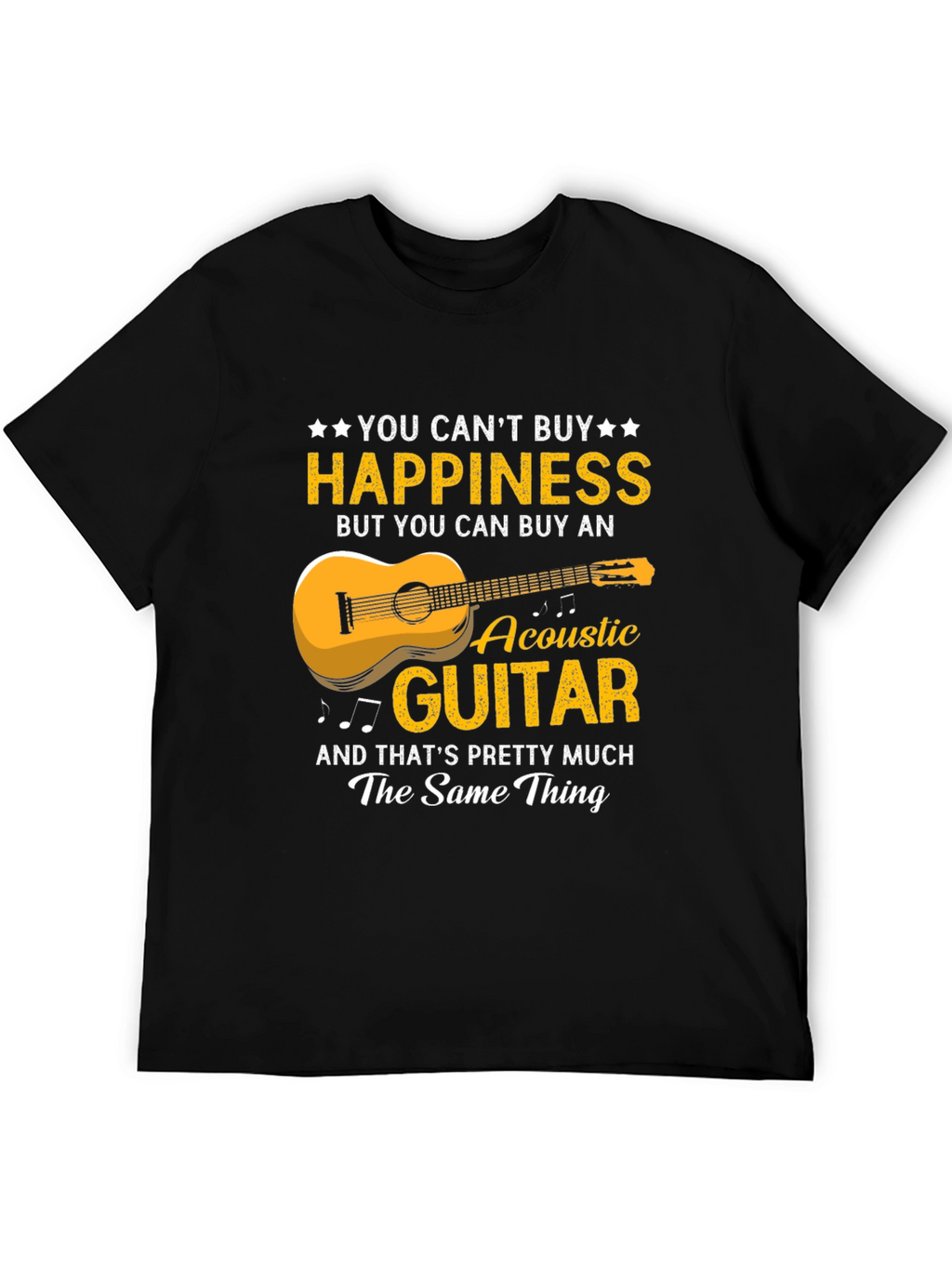 Happiness Acoustic Guitar T-Shirt