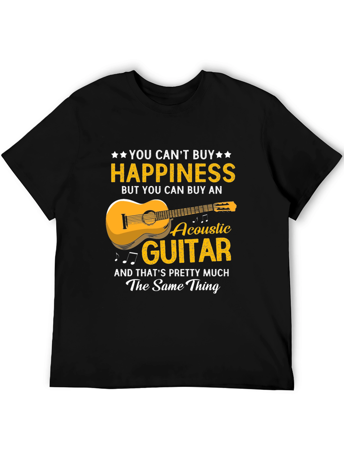 Happiness Acoustic Guitar T-Shirt