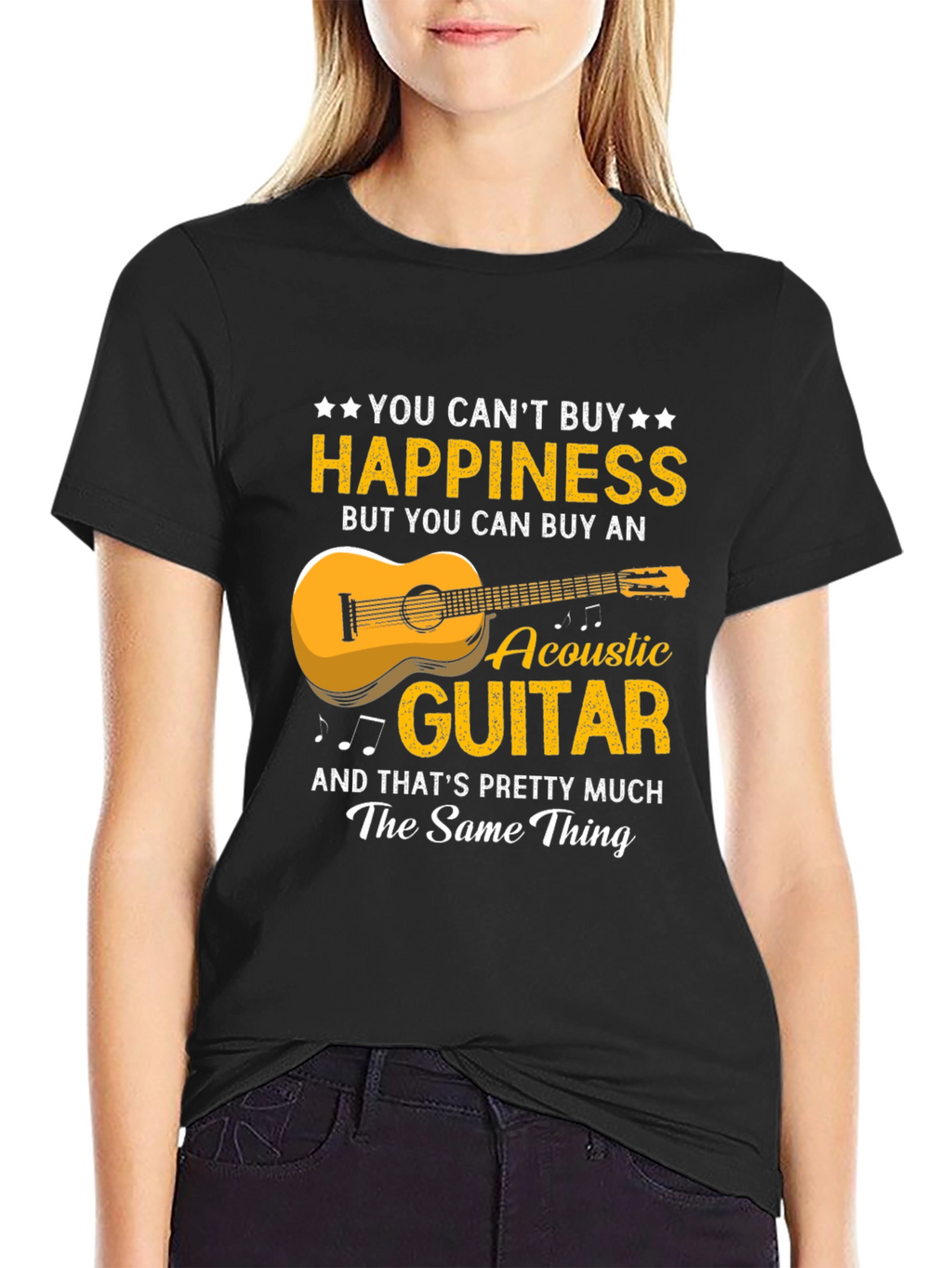 Happiness Acoustic Guitar T-Shirt