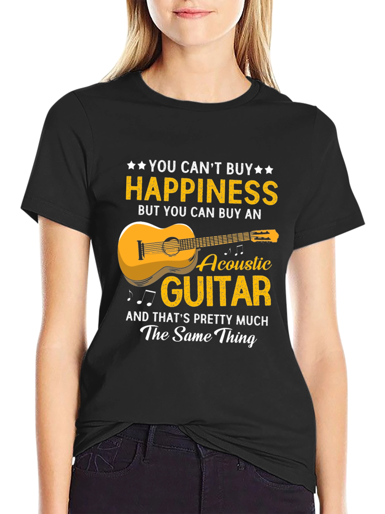 Happiness Acoustic Guitar T-Shirt
