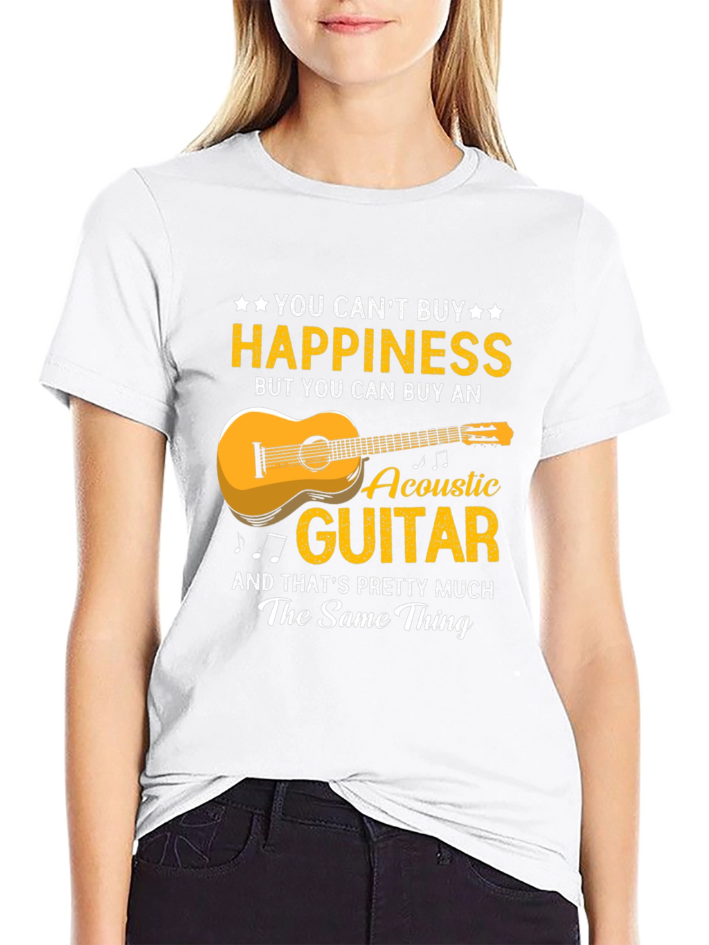 Happiness Acoustic Guitar T-Shirt