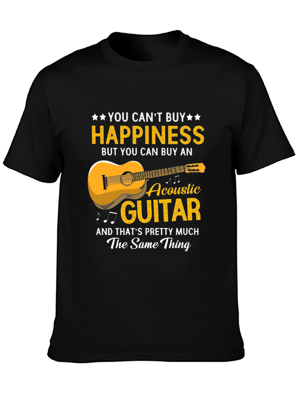 Happiness Acoustic Guitar T-Shirt
