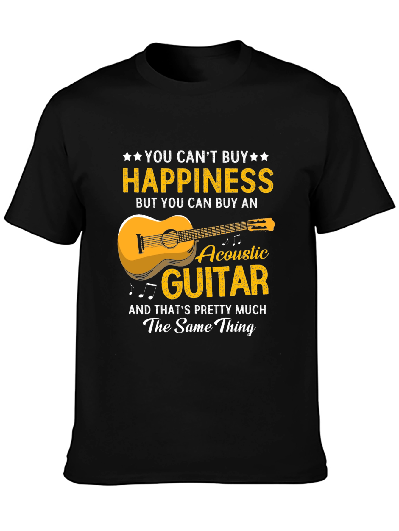 Happiness Acoustic Guitar T-Shirt