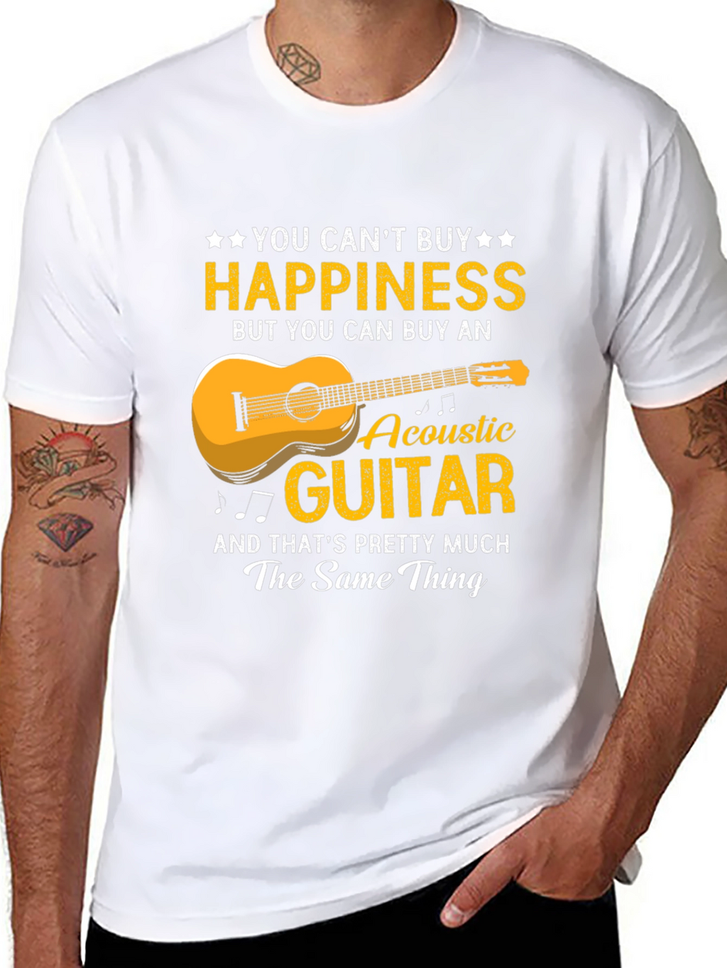 Happiness Acoustic Guitar T-Shirt
