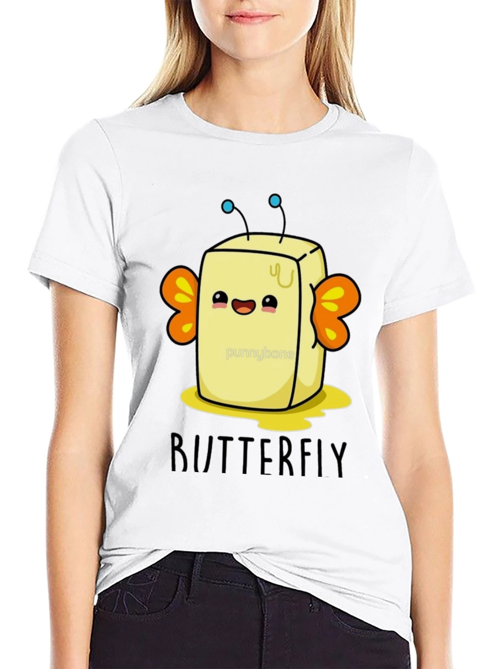ButterFLY Pun T-Shirt - Funny Food Lover Tee