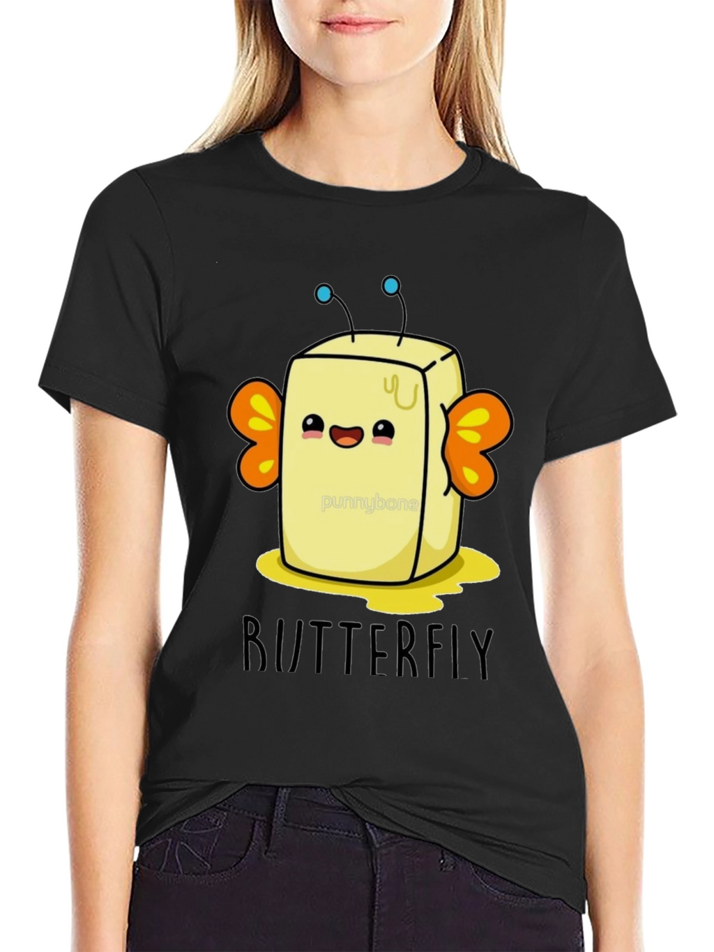 ButterFLY Pun T-Shirt - Funny Food Lover Tee