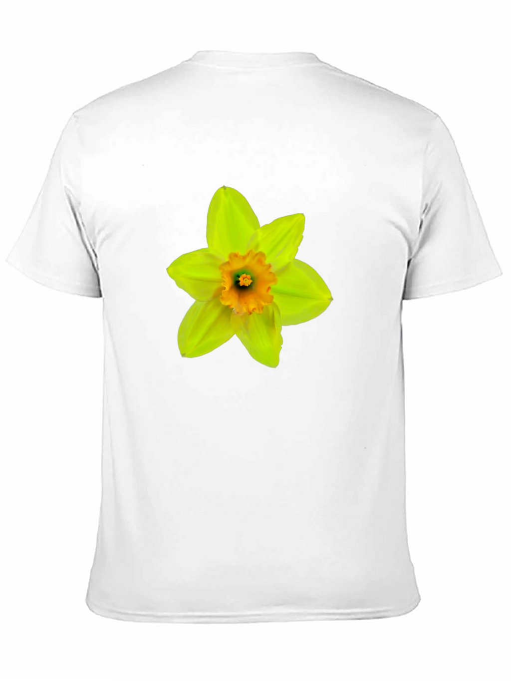 Daffodil Flower Graphic T-Shirt - Casual Black Tee