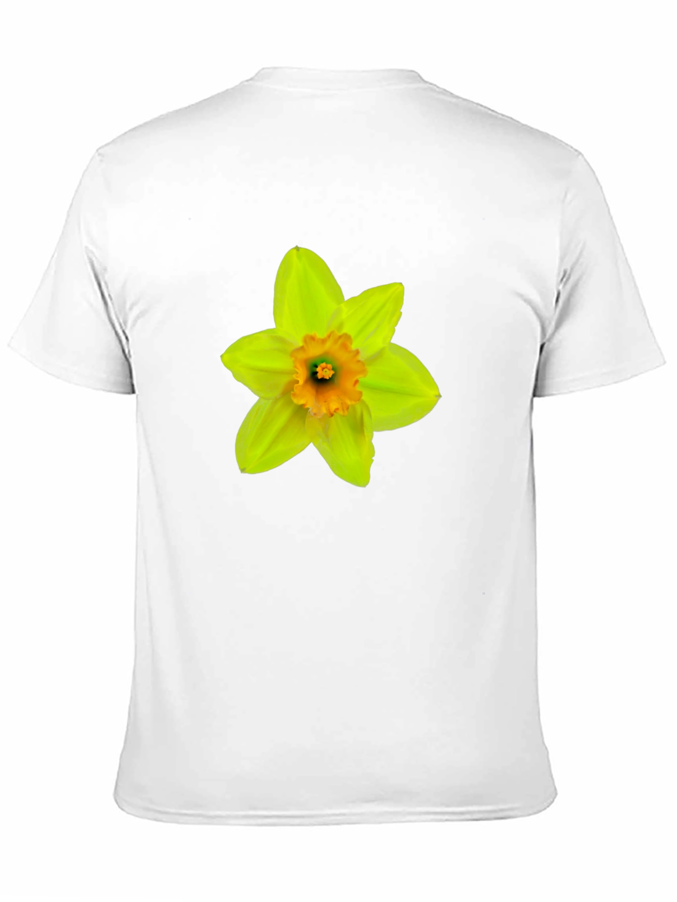 Daffodil Flower Graphic T-Shirt - Casual Black Tee