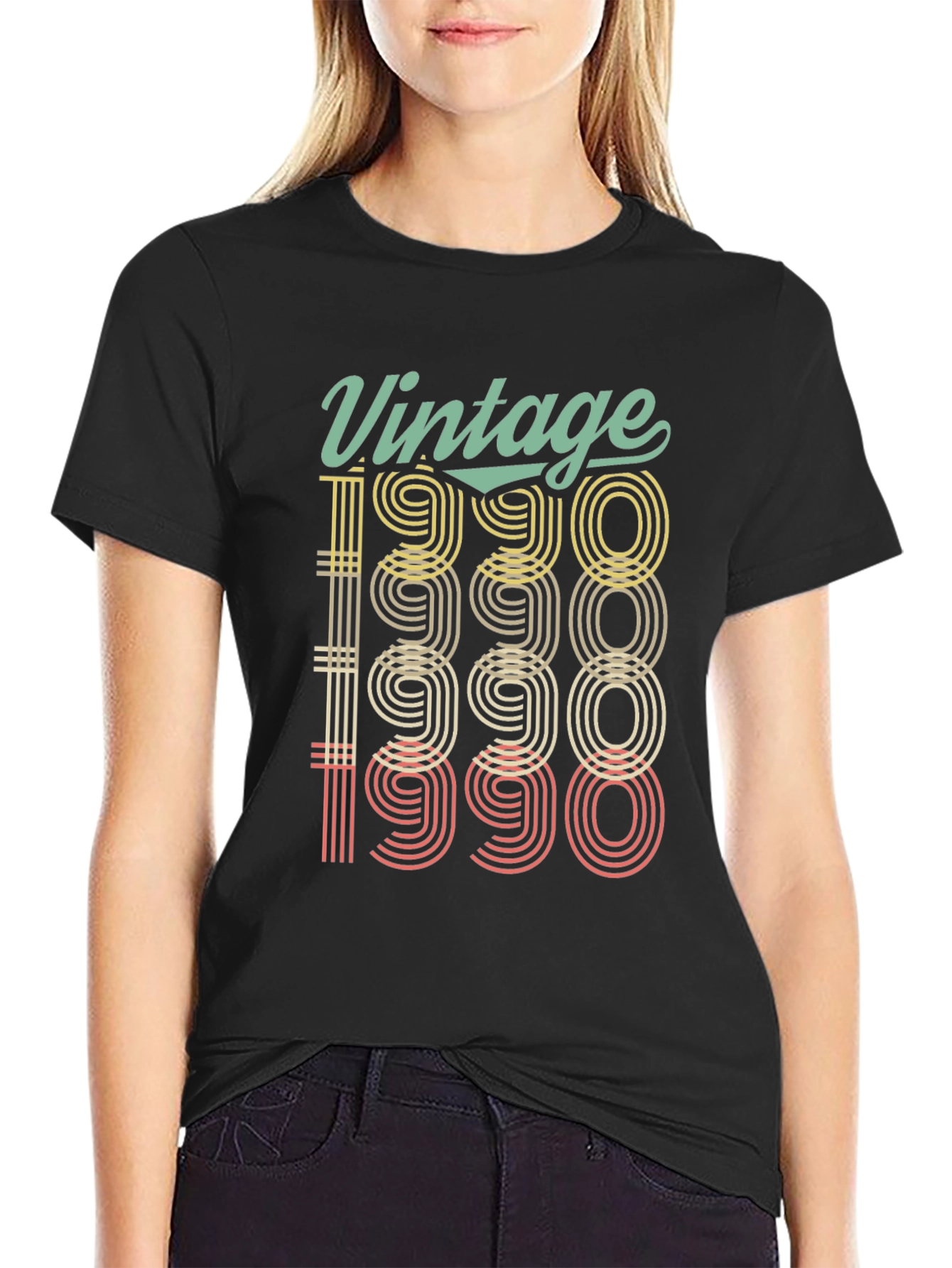 Vintage 1990 Graphic Tee - Retro Birthday Gift