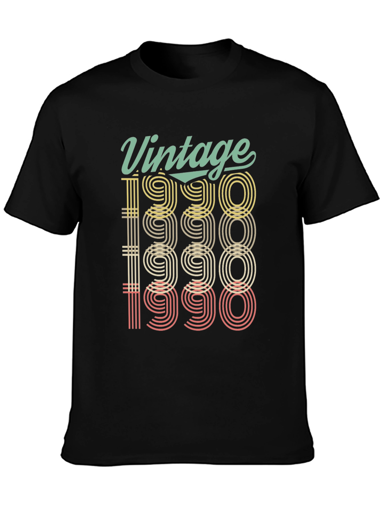 Vintage 1990 Graphic Tee - Retro Birthday Gift