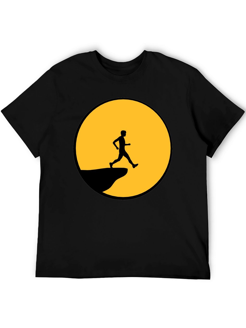 Man on the Moon Graphic Tee - Black