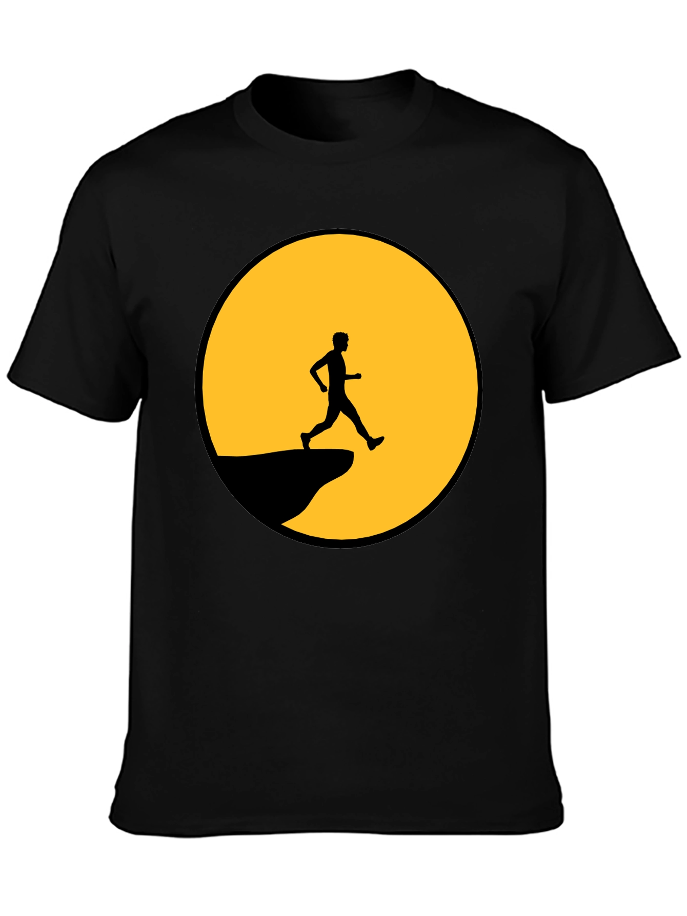 Man on the Moon Graphic Tee - Black