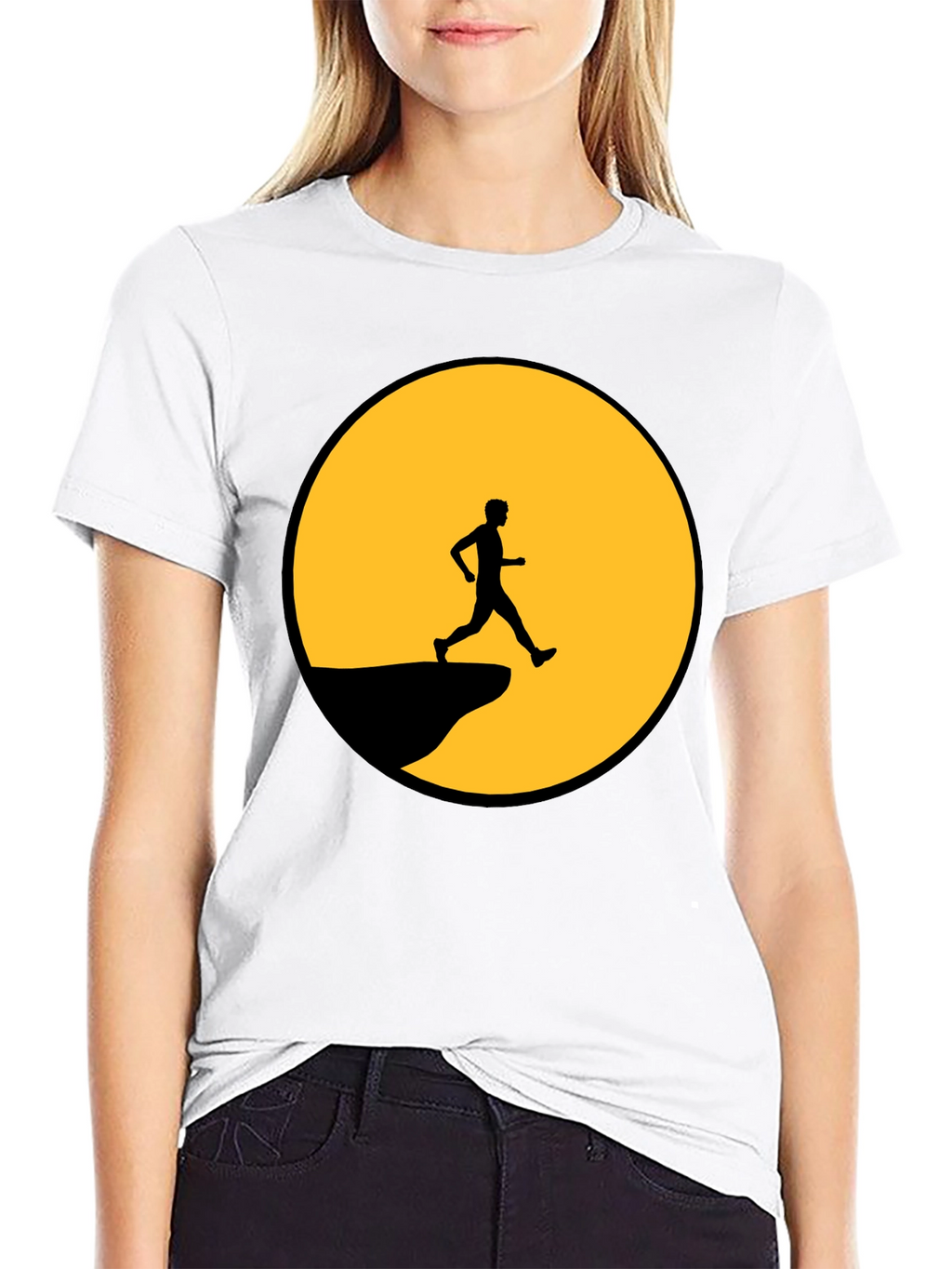 Man on the Moon Graphic Tee - Black