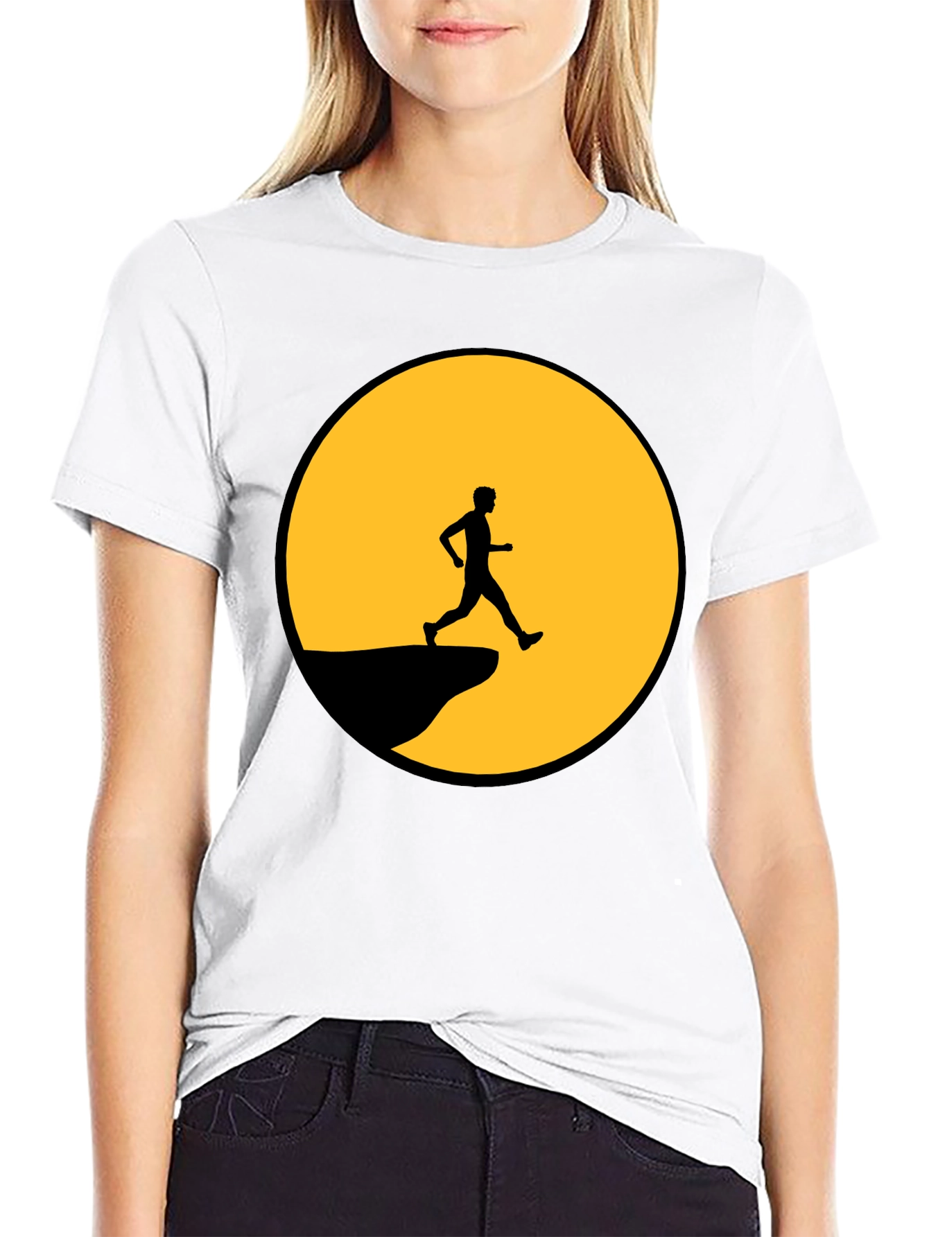 Man on the Moon Graphic Tee - Black