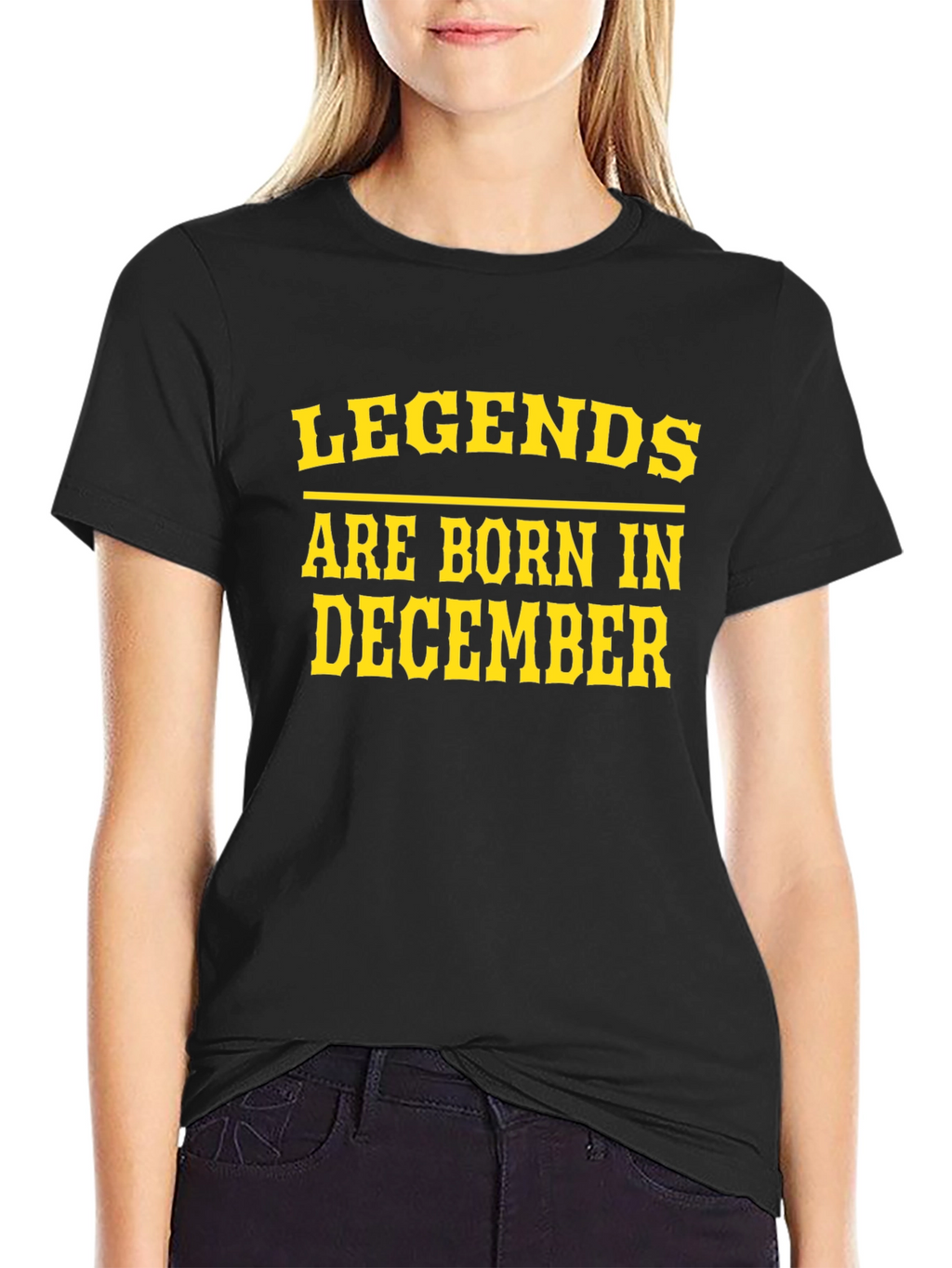 Legends Born in December Black Tee