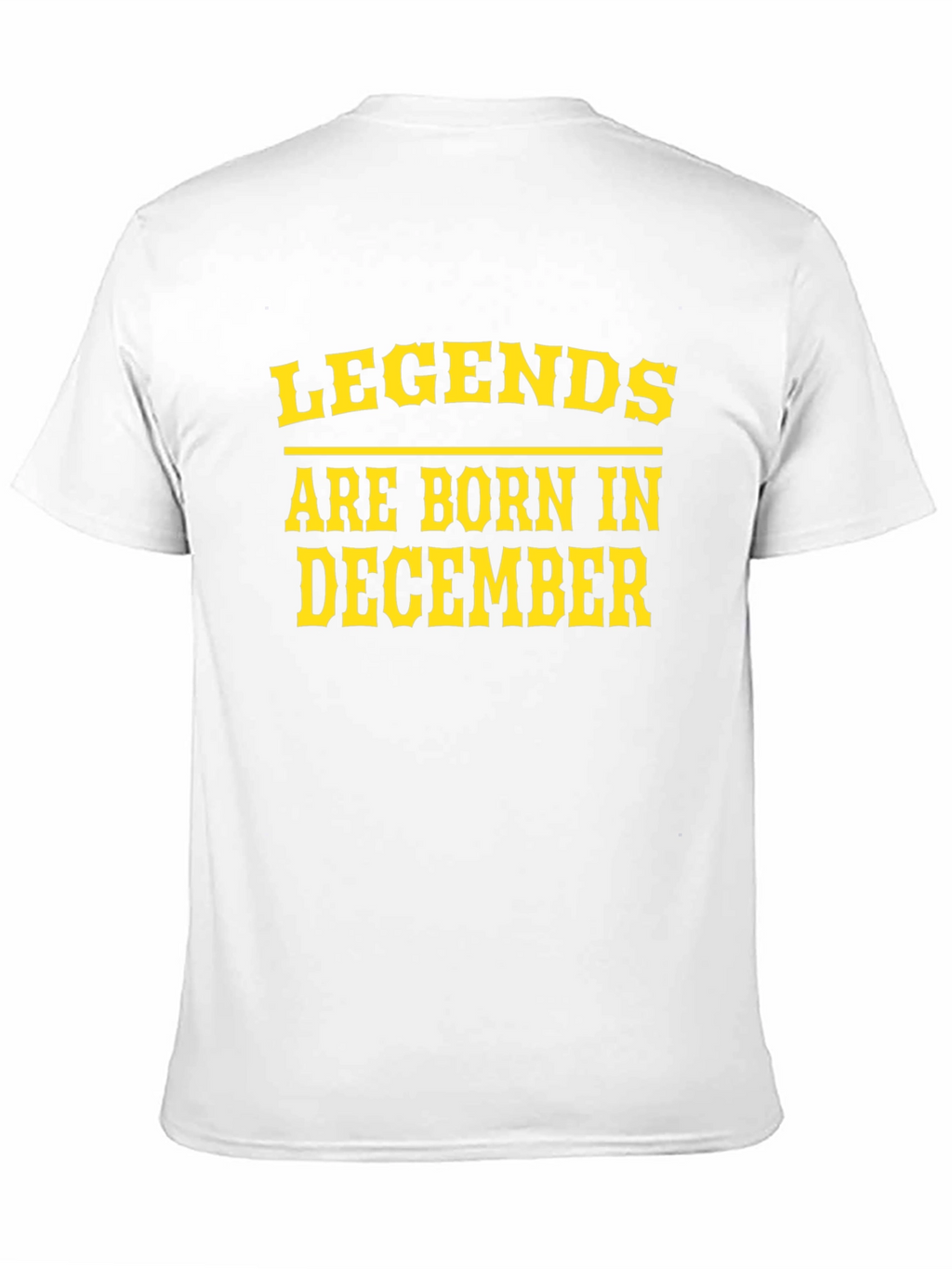 Legends Born in December Black Tee