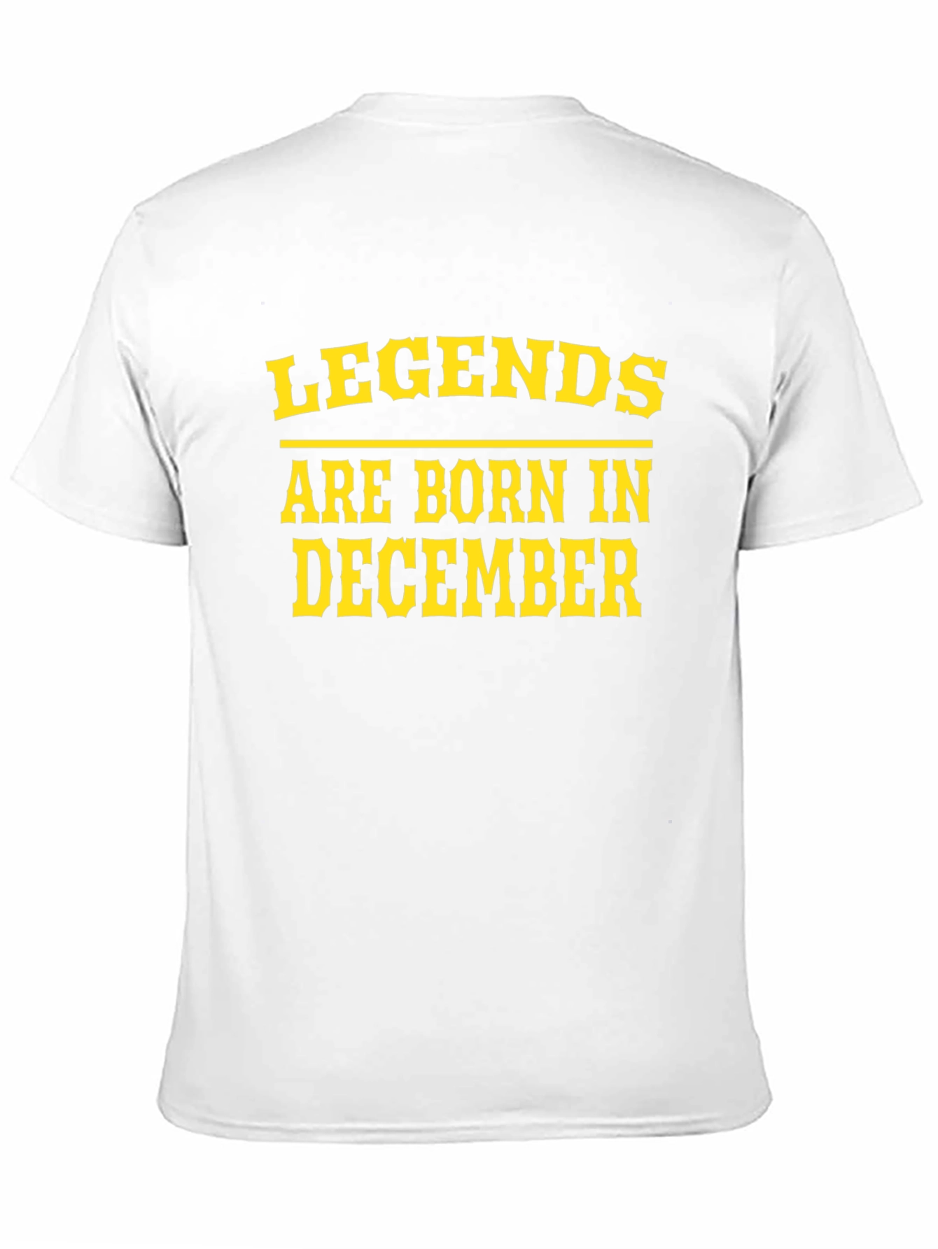 Legends Born in December Black Tee