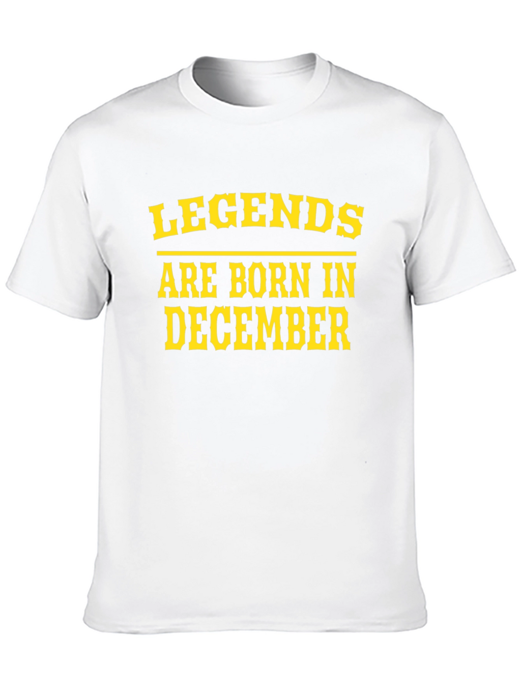 Legends Born in December Black Tee
