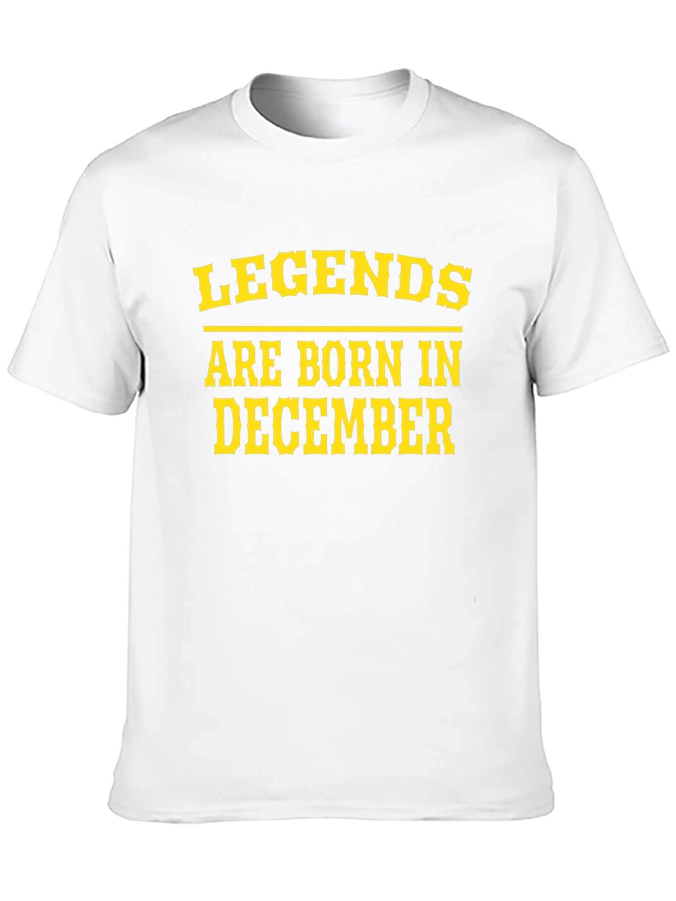 Legends Born in December Black Tee