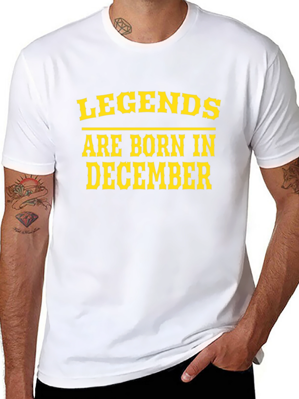 Legends Born in December Black Tee