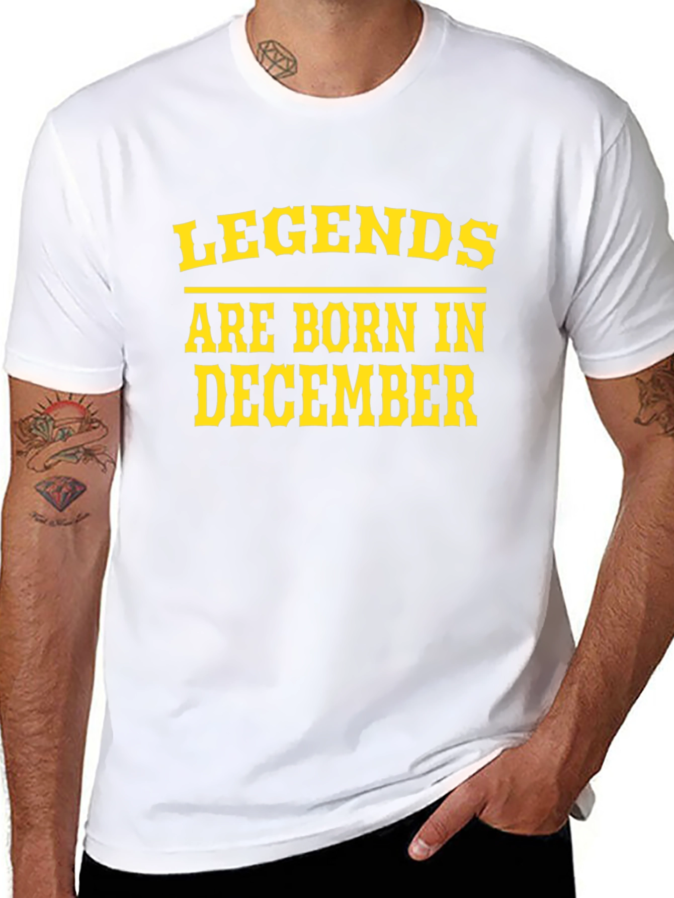 Legends Born in December Black Tee