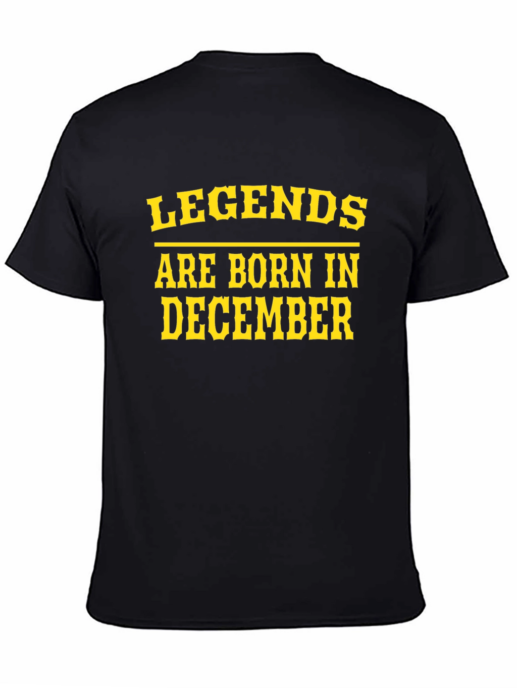 Legends Born in December Black Tee