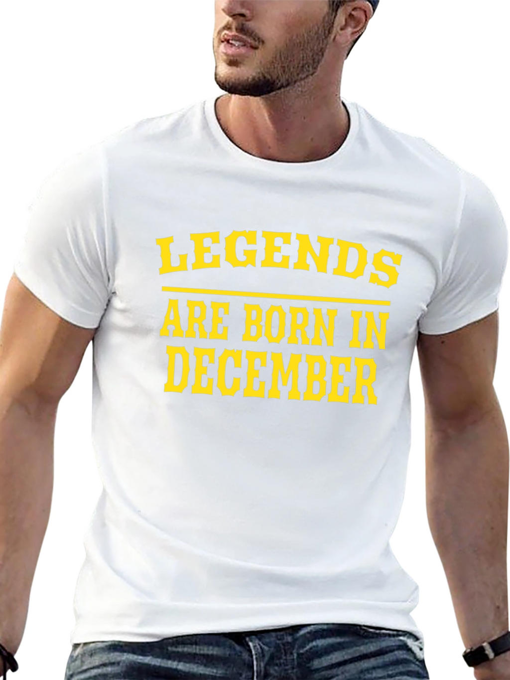 Legends Born in December Black Tee