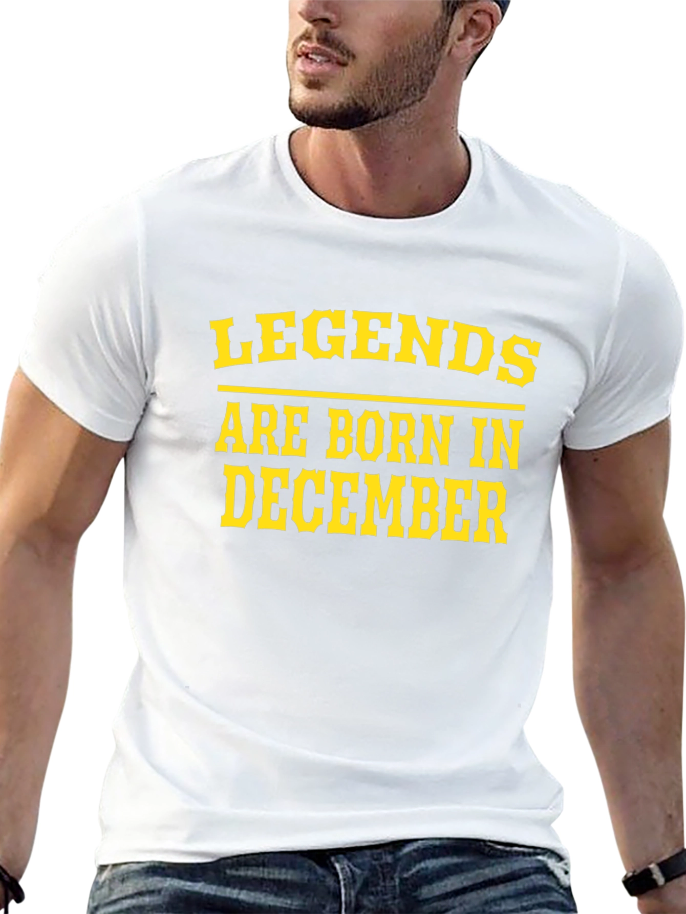 Legends Born in December Black Tee