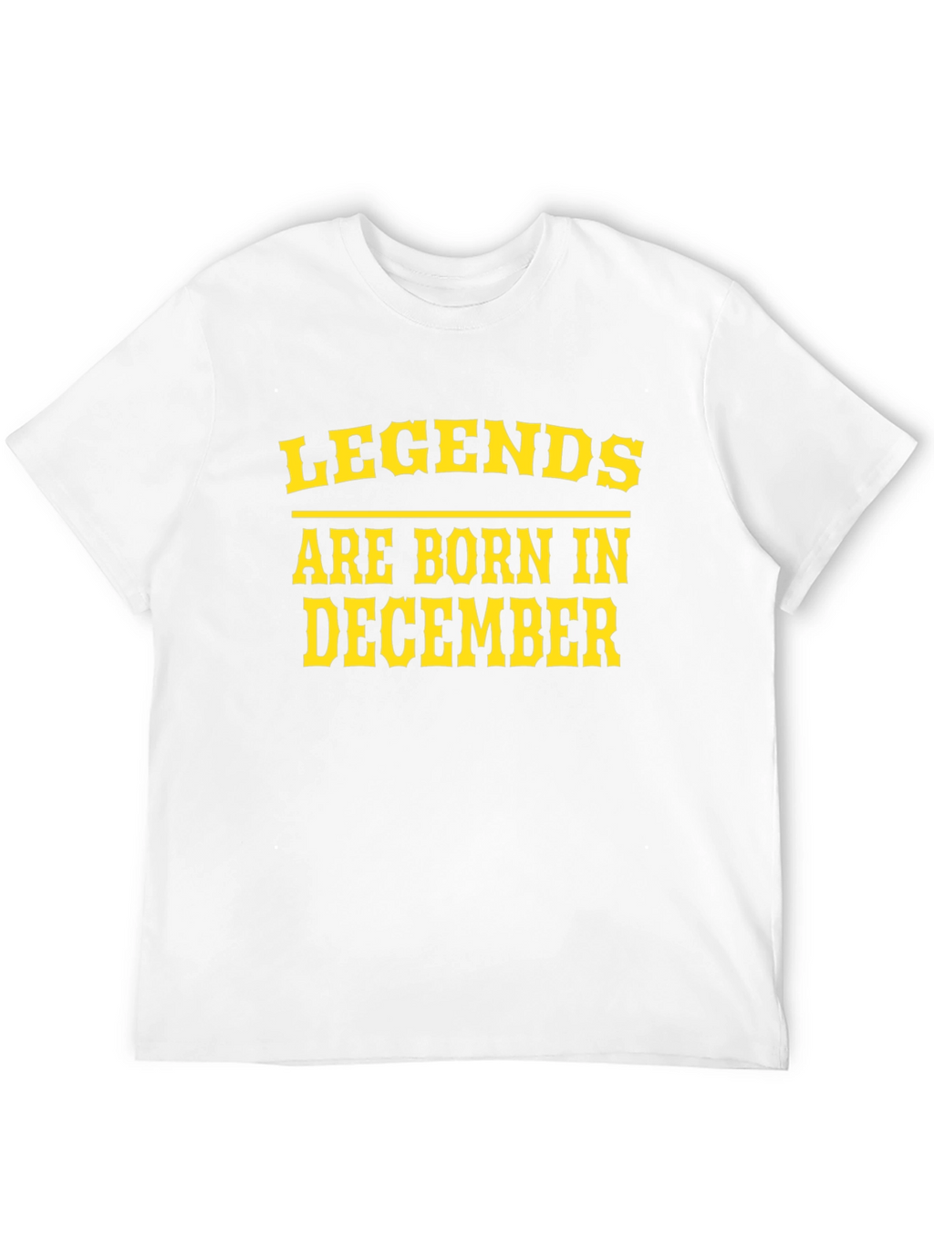 Legends Born in December Black Tee