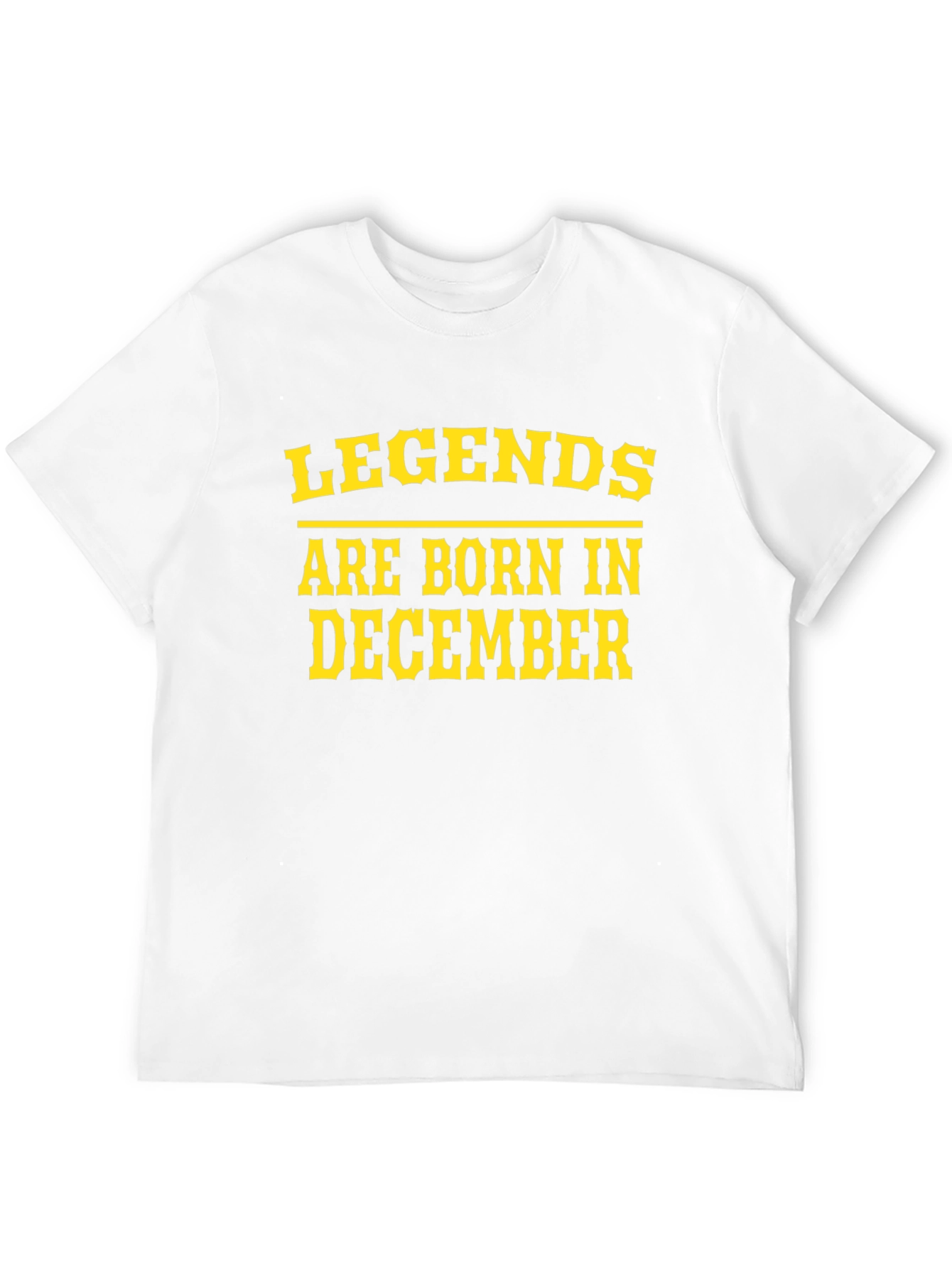 Legends Born in December Black Tee