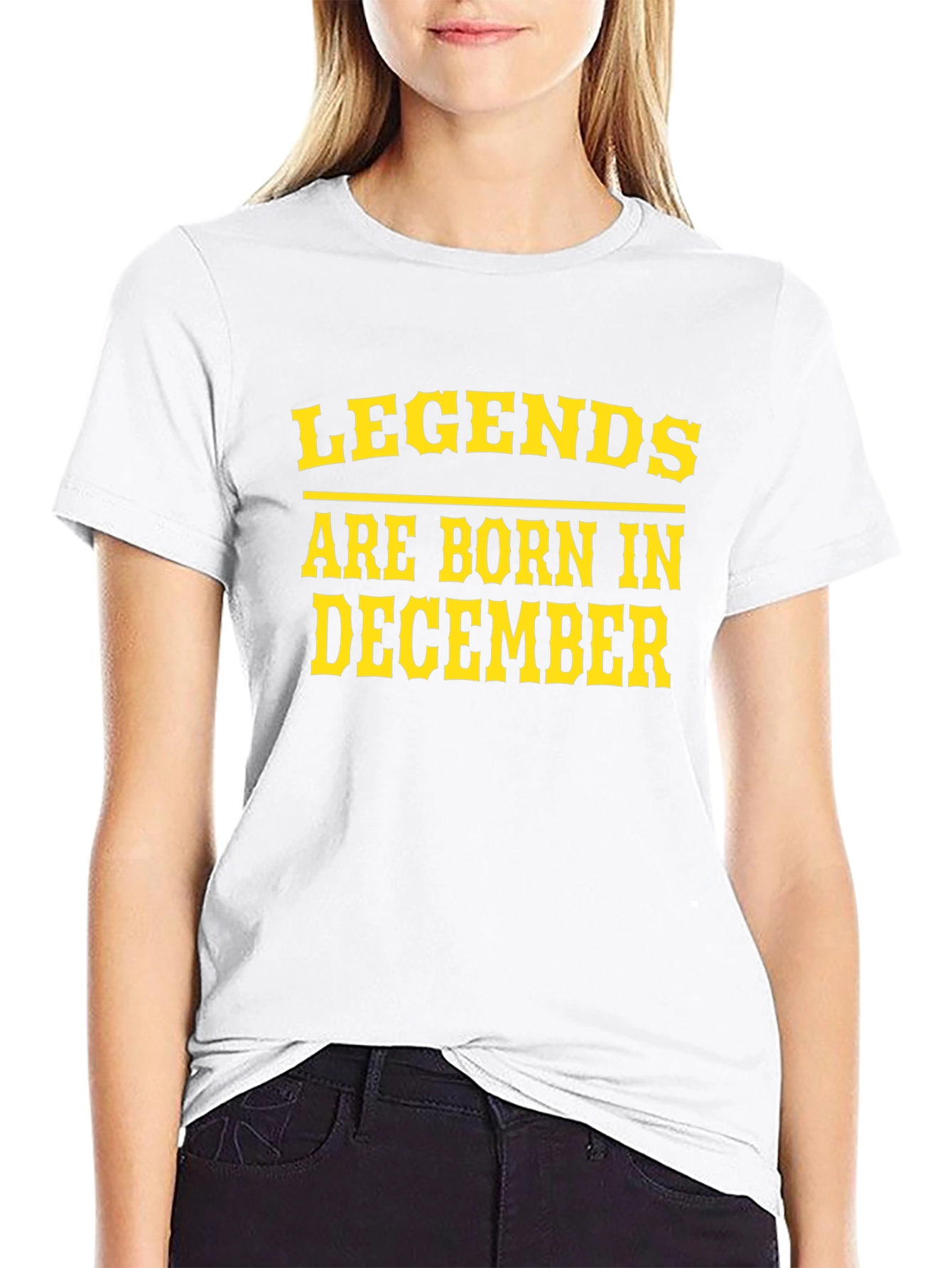 Legends Born in December Black Tee