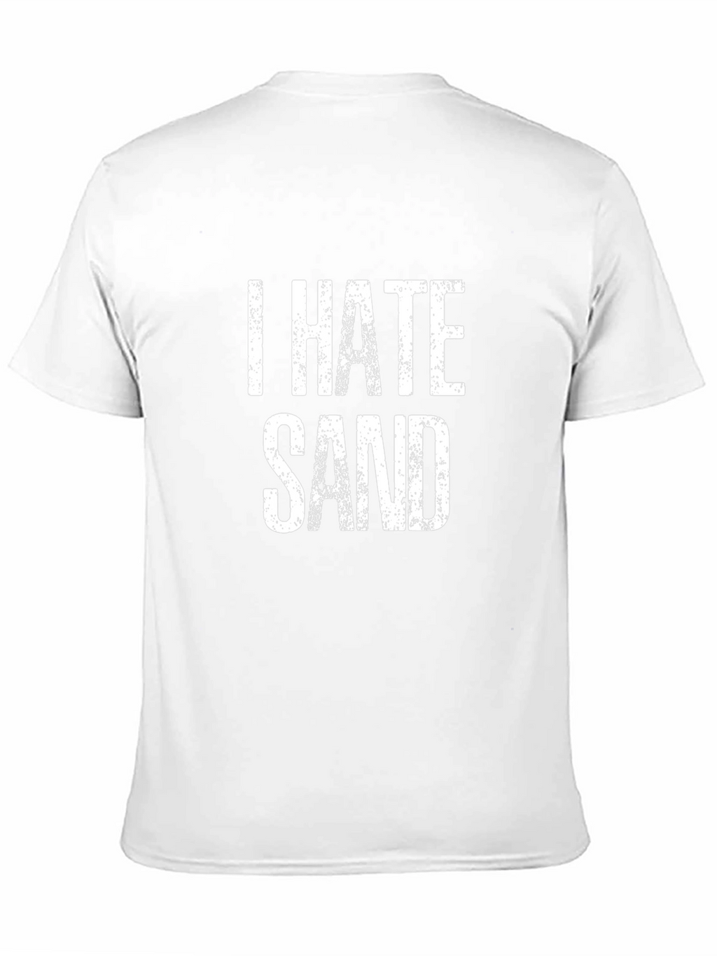 I Hate Sand Mens Black Graphic Tee