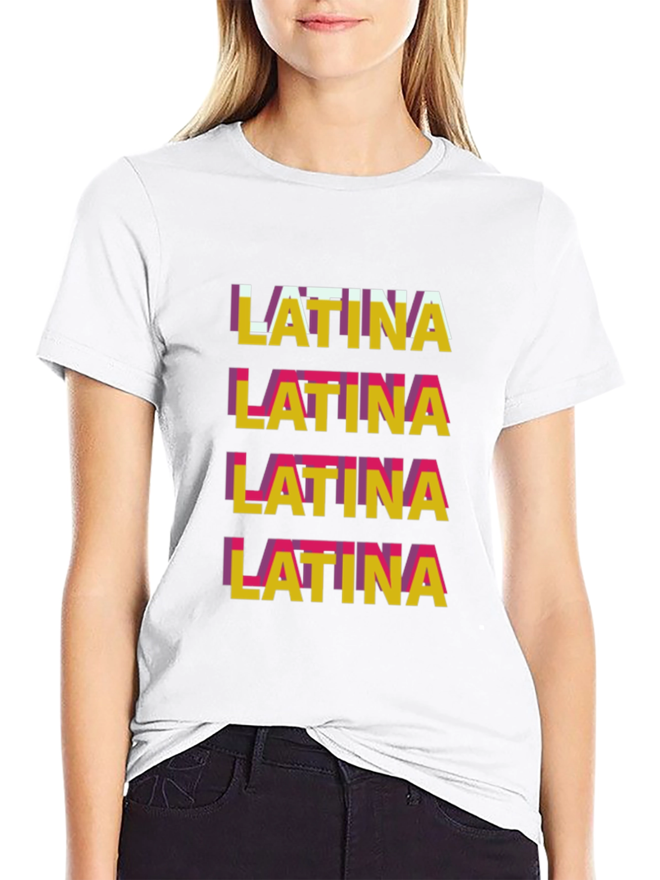 Latina Graphic Tee - Stylish Word Art T-Shirt