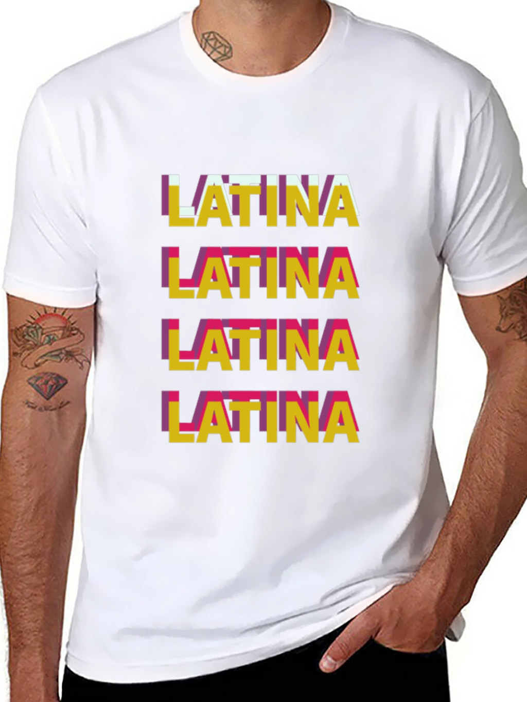 Latina Graphic Tee - Stylish Word Art T-Shirt
