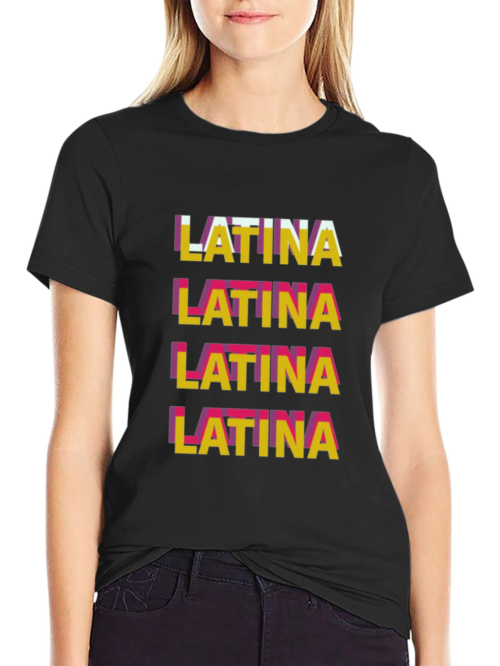 Latina Graphic Tee - Stylish Word Art T-Shirt