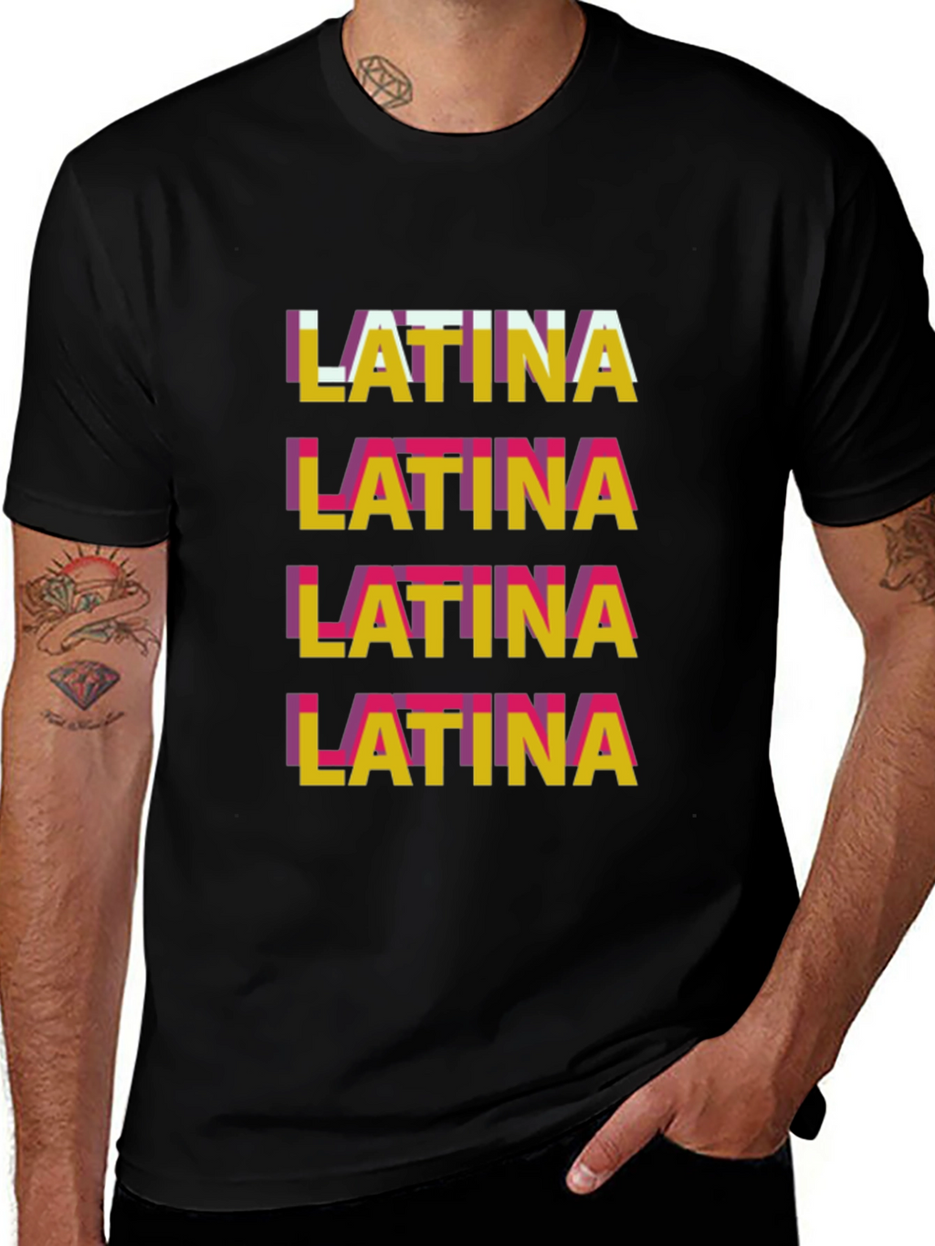 Latina Graphic Tee - Stylish Word Art T-Shirt