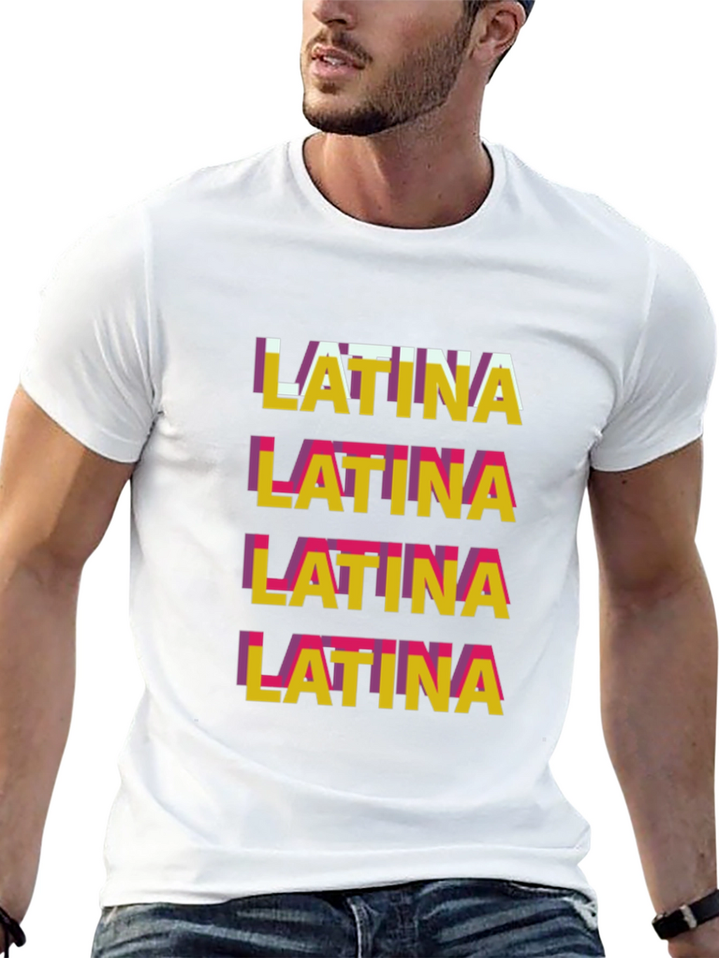 Latina Graphic Tee - Stylish Word Art T-Shirt