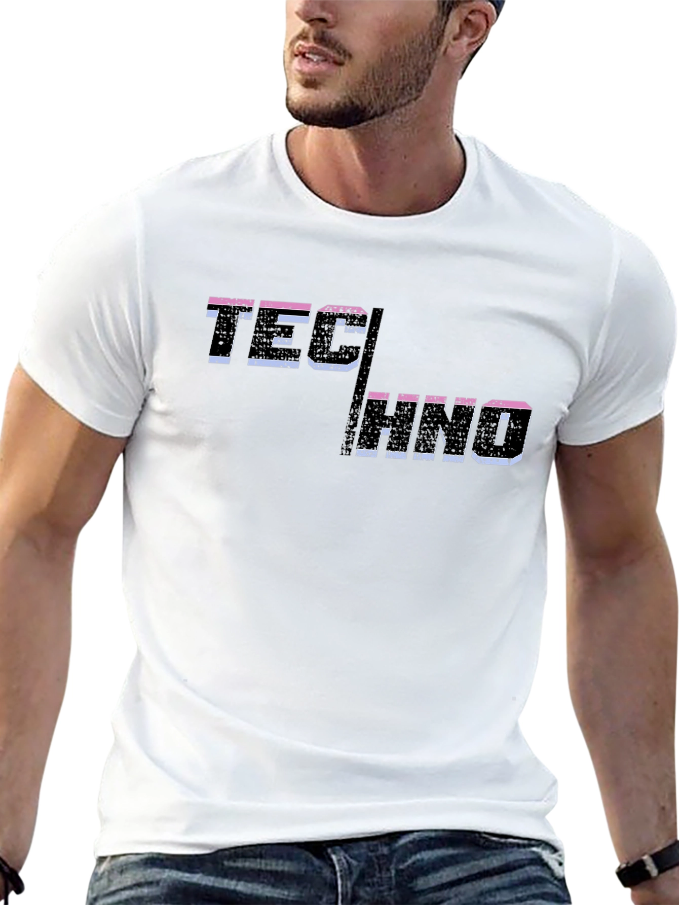 Techno Graphic T-Shirt - Black