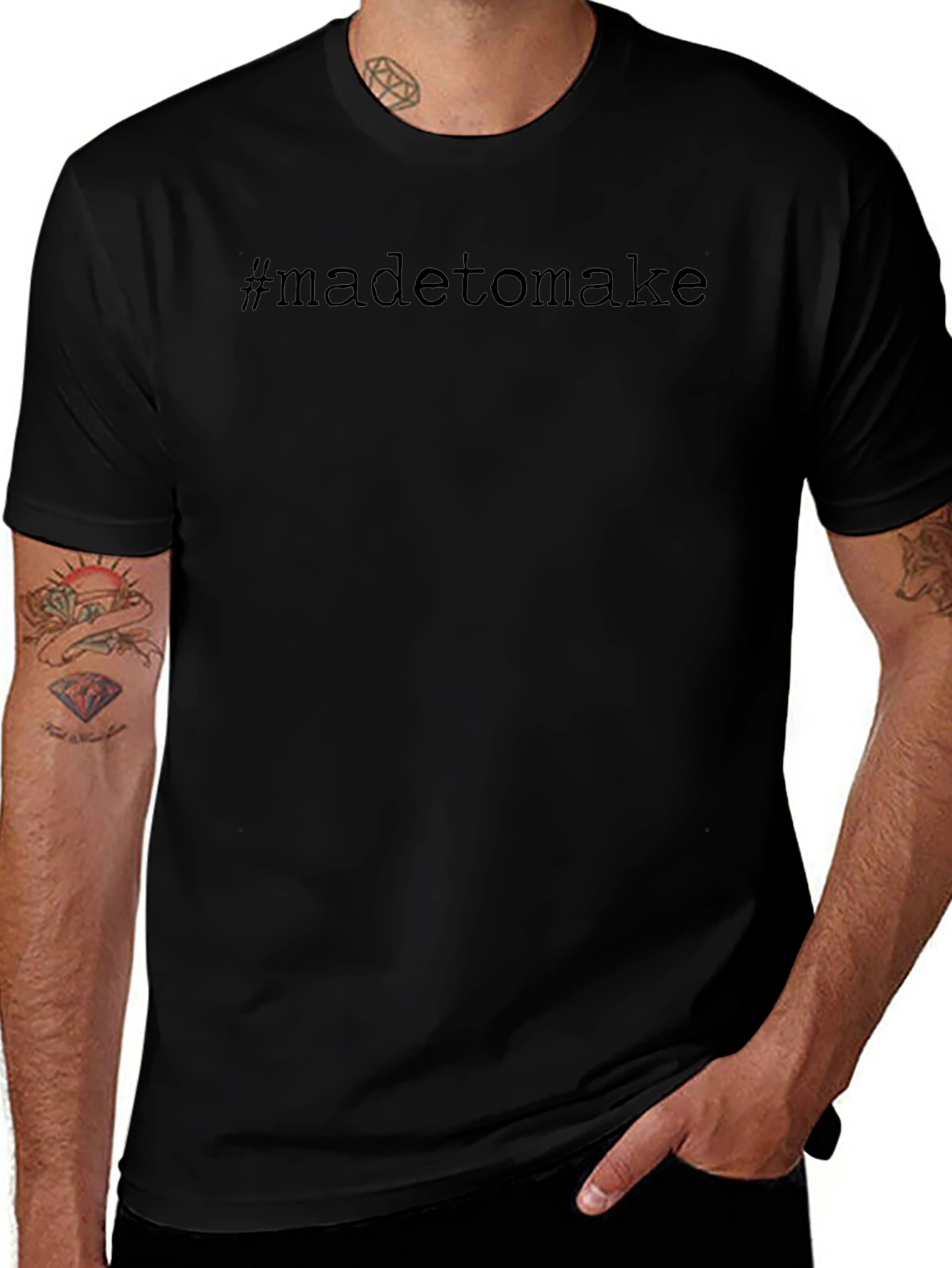 Made To Make Black Graphic Tee