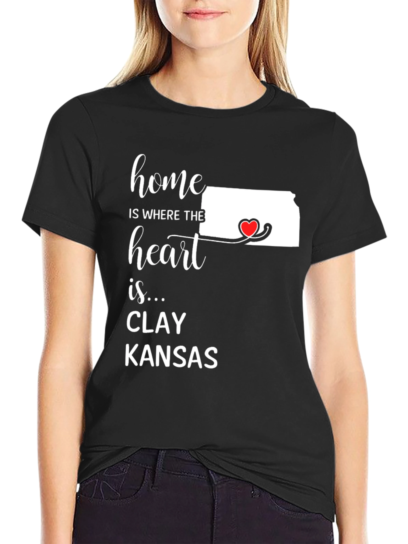 Home is Where the Heart Is T-Shirt - Kansas State Pride