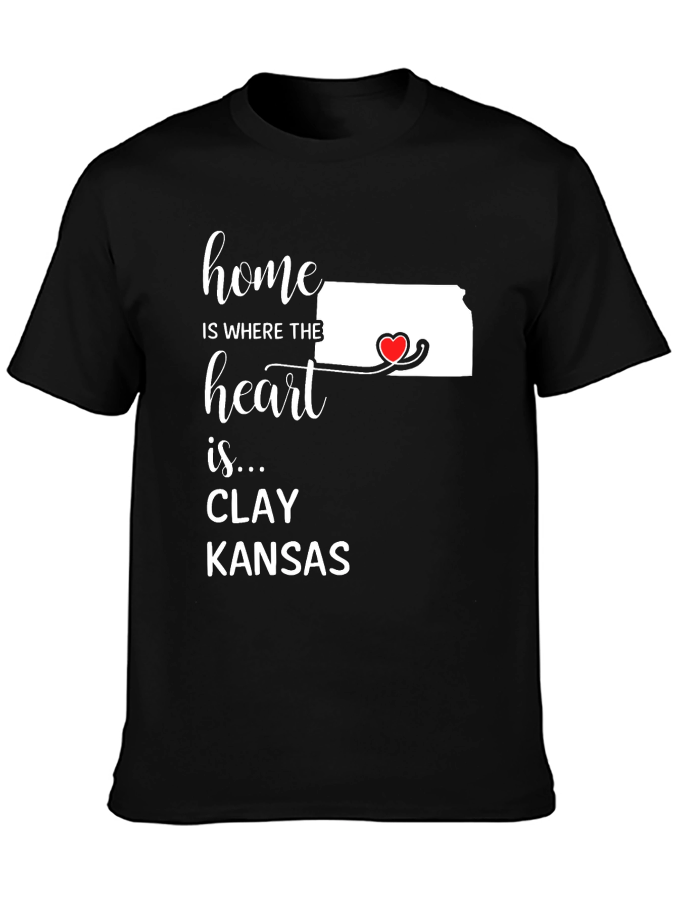 Home is Where the Heart Is T-Shirt - Kansas State Pride