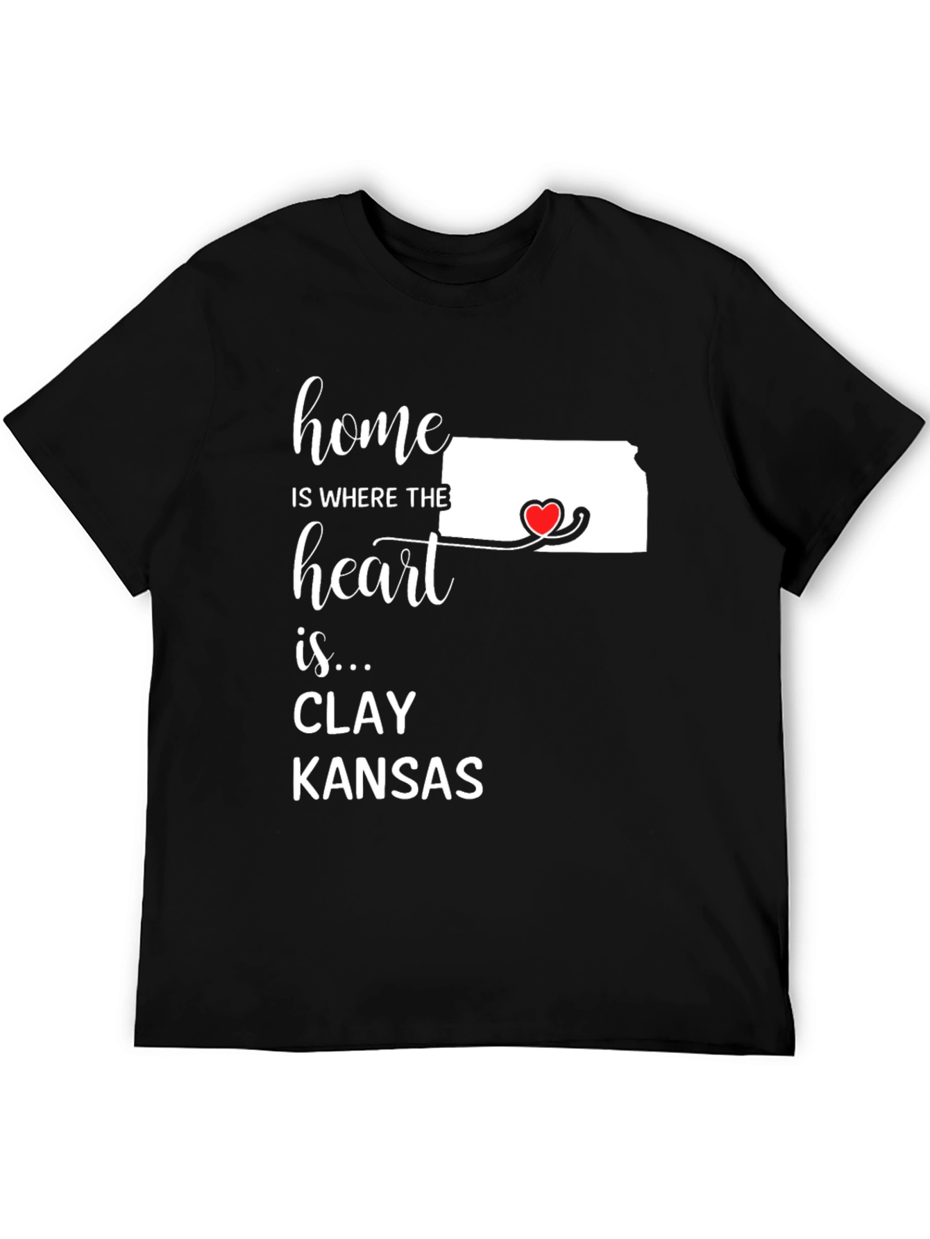 Home is Where the Heart Is T-Shirt - Kansas State Pride