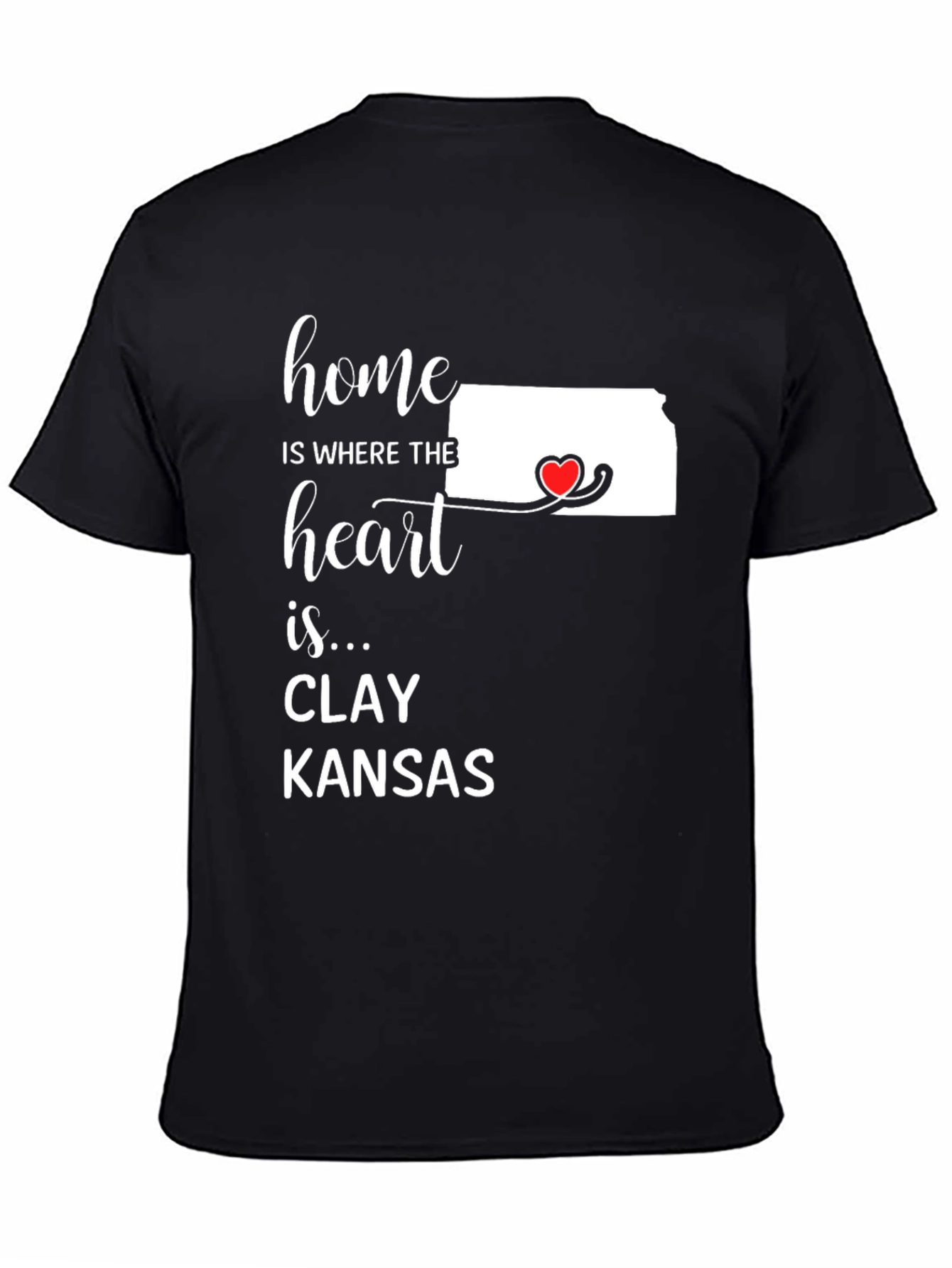 Home is Where the Heart Is T-Shirt - Kansas State Pride