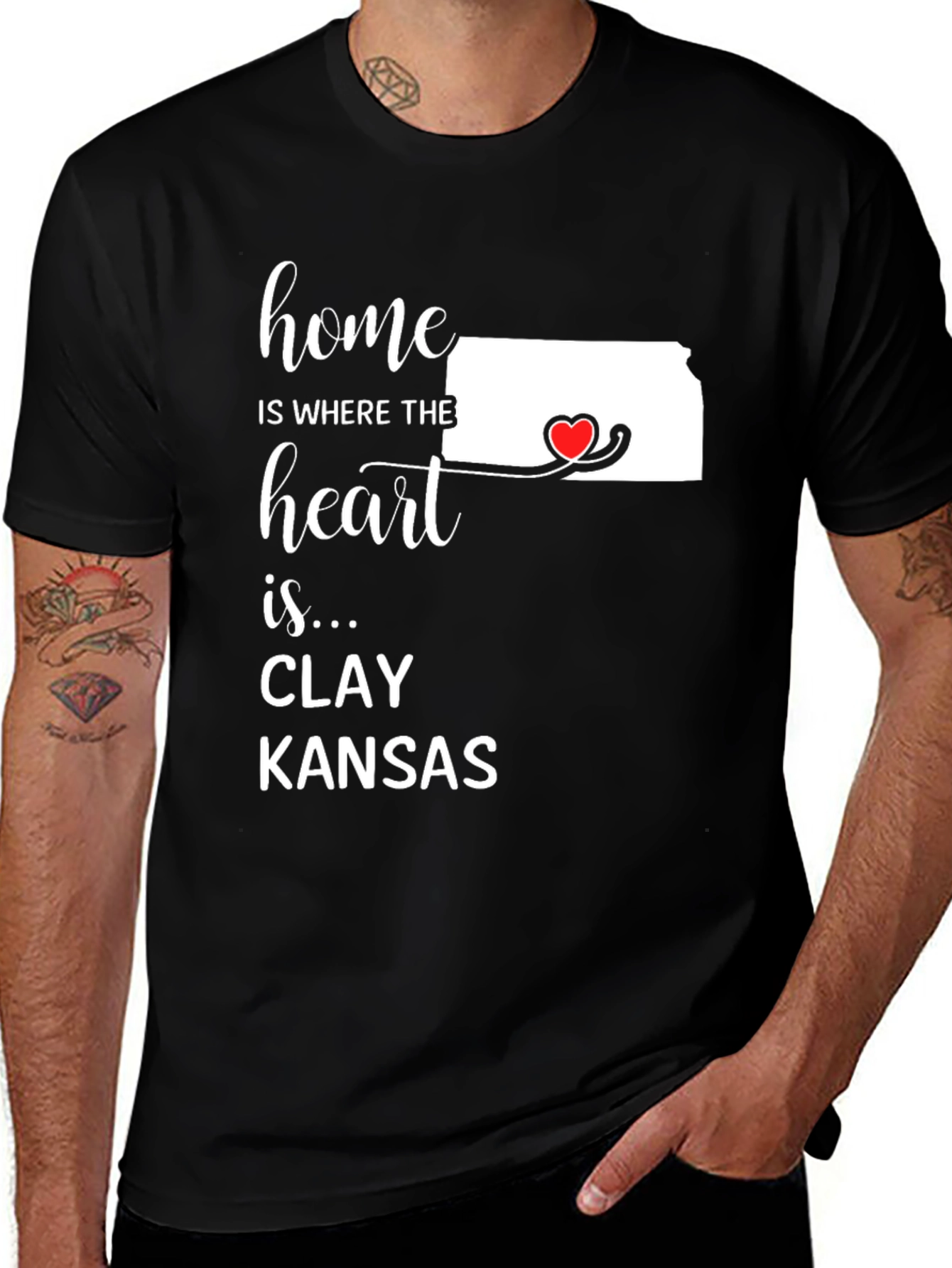 Home is Where the Heart Is T-Shirt - Kansas State Pride