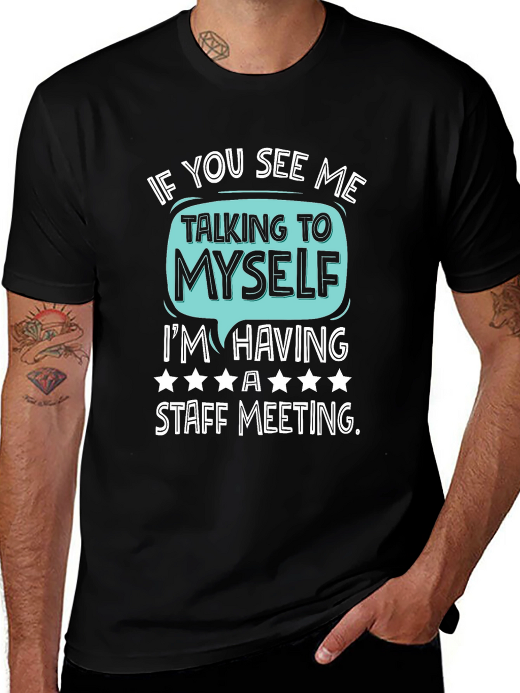 Staff Meeting T-Shirt Funny Introvert Tee