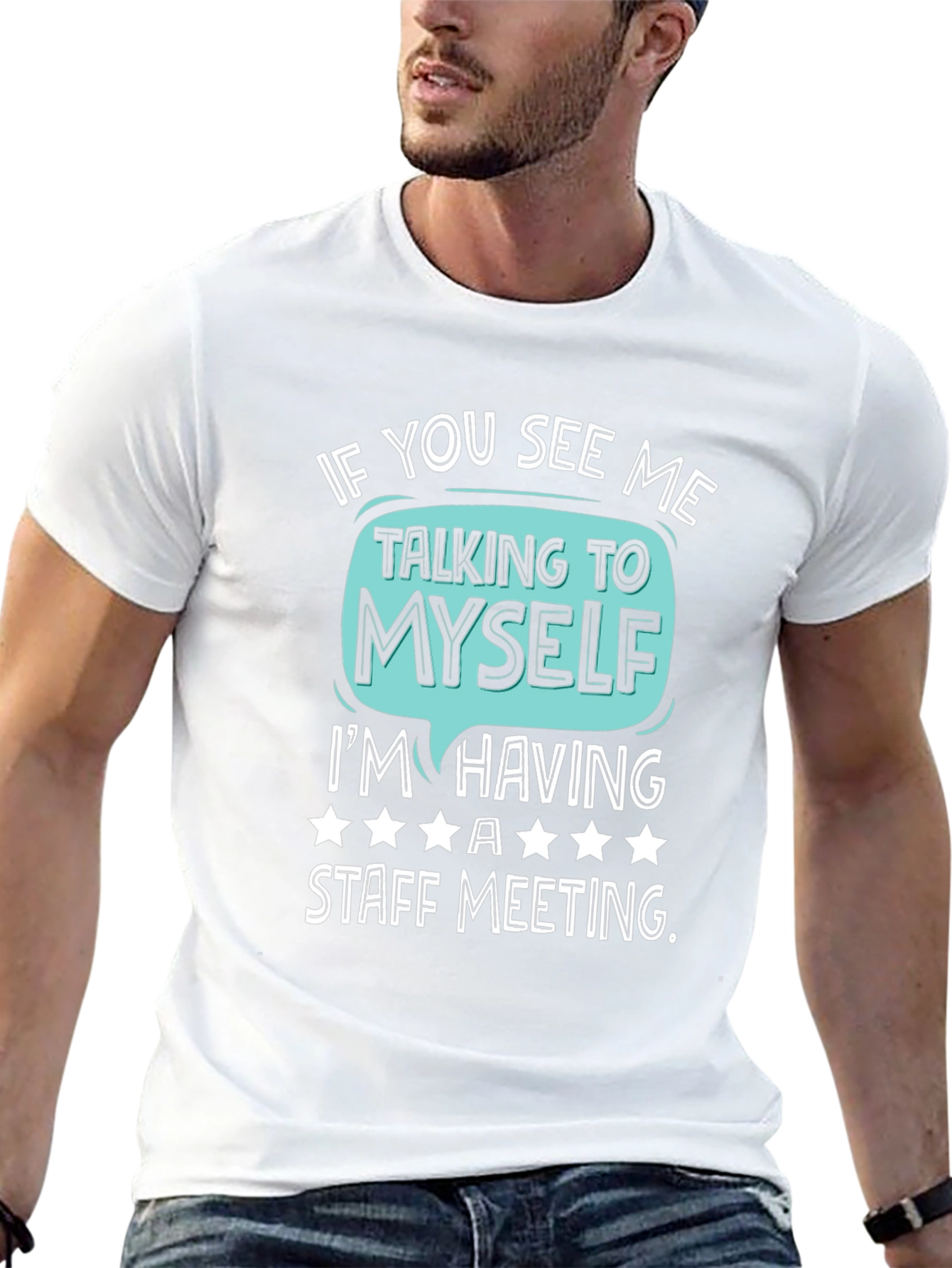 Staff Meeting T-Shirt Funny Introvert Tee