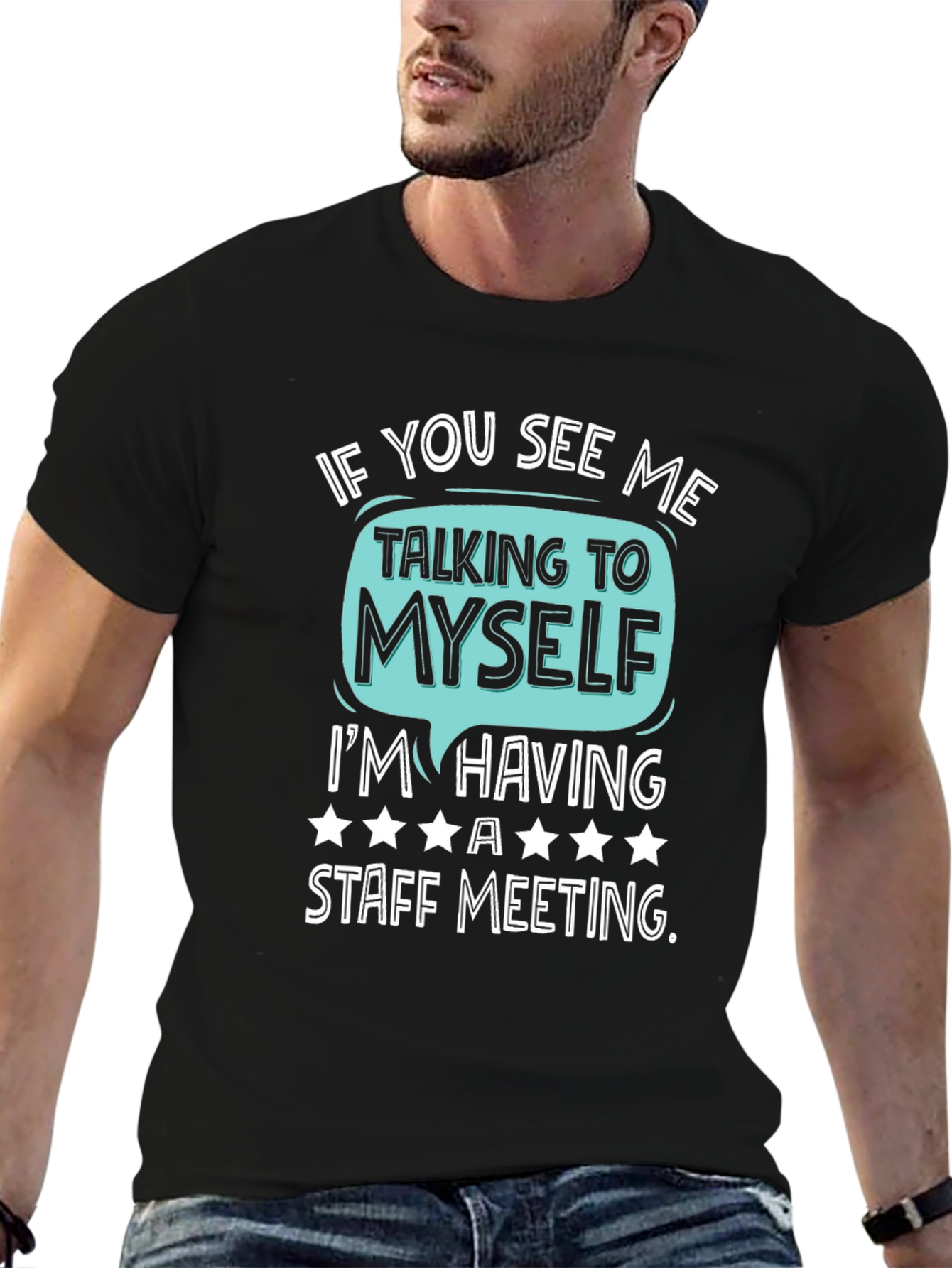 Staff Meeting T-Shirt Funny Introvert Tee