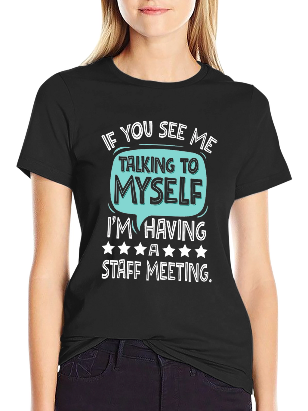 Staff Meeting T-Shirt Funny Introvert Tee