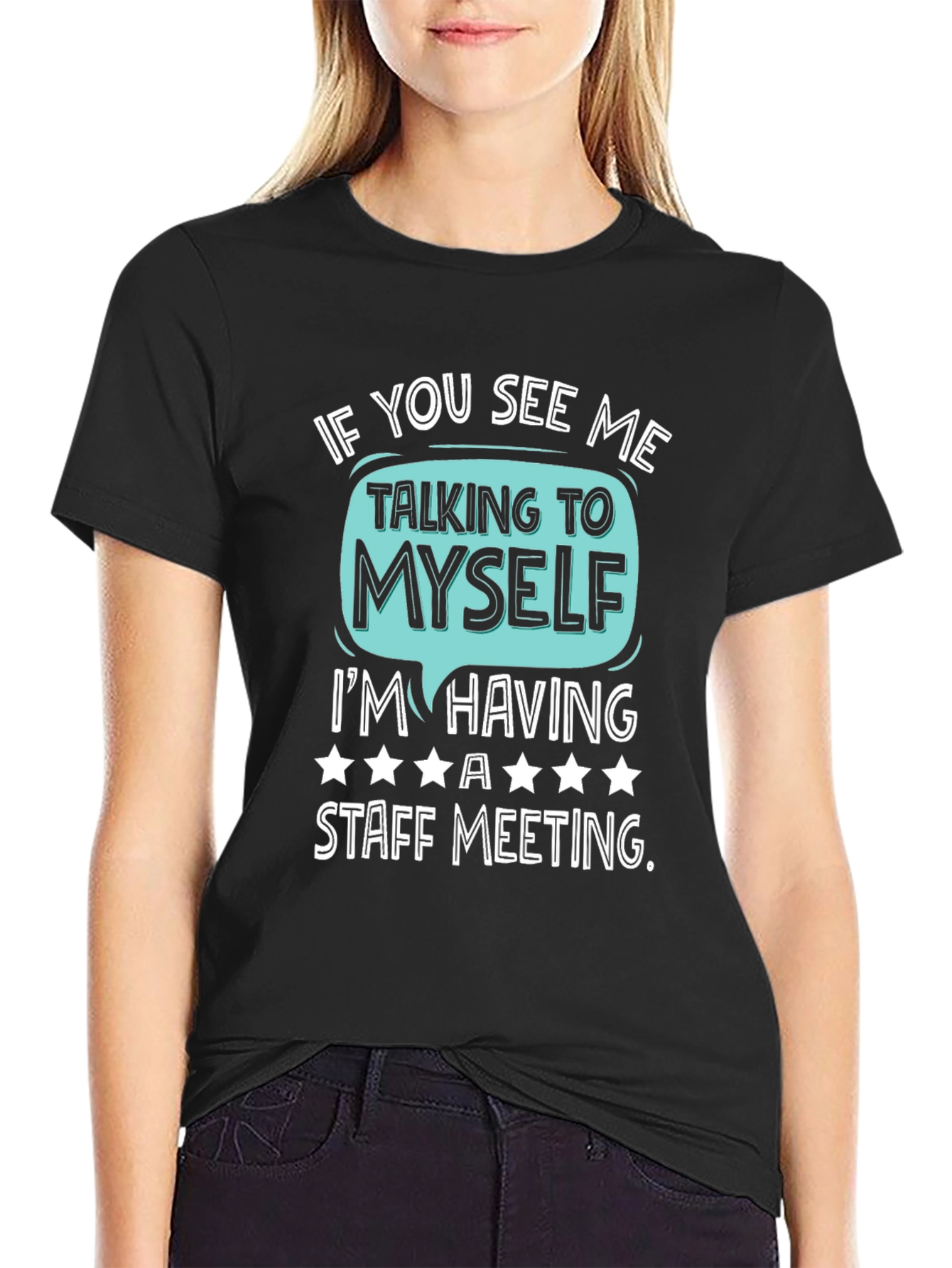 Staff Meeting T-Shirt Funny Introvert Tee