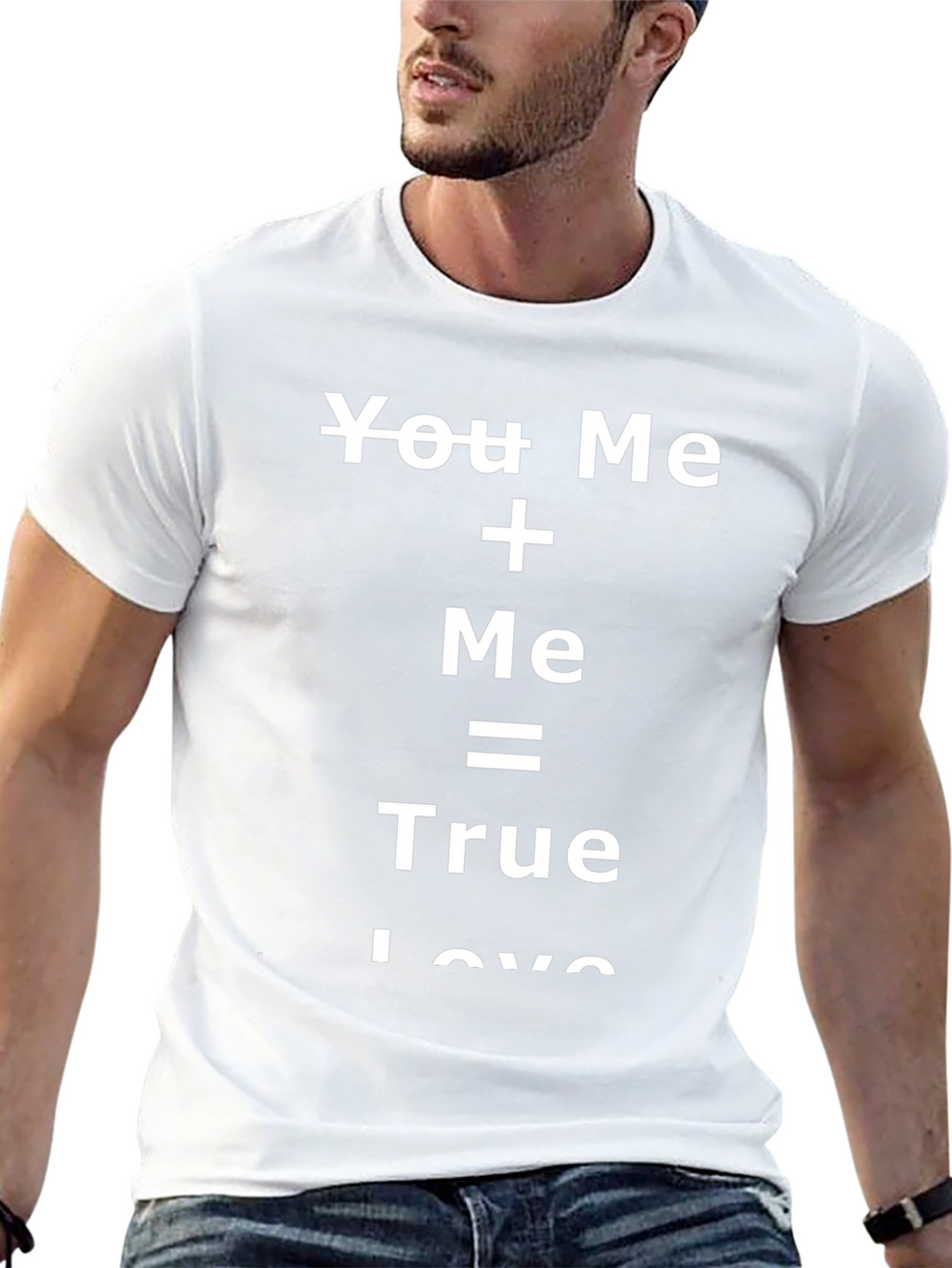 You Plus Me True Love Black T-Shirt